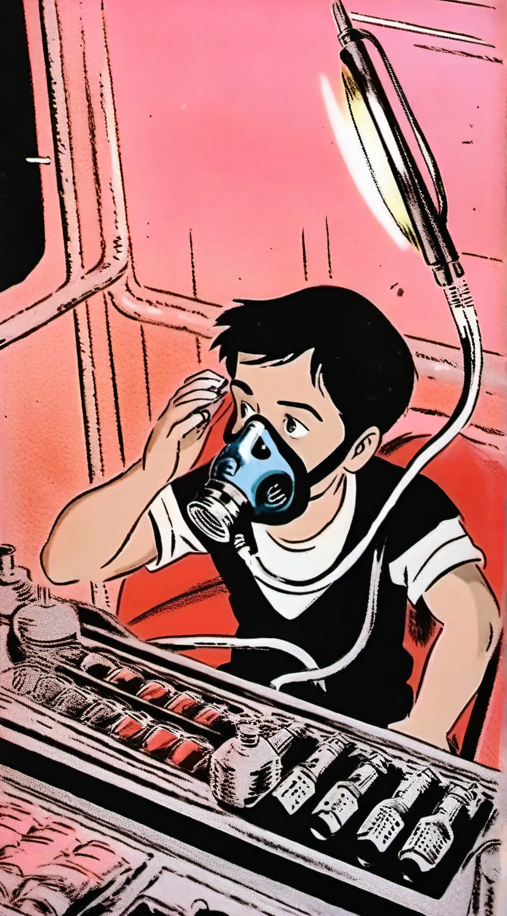 ai character: Lab background