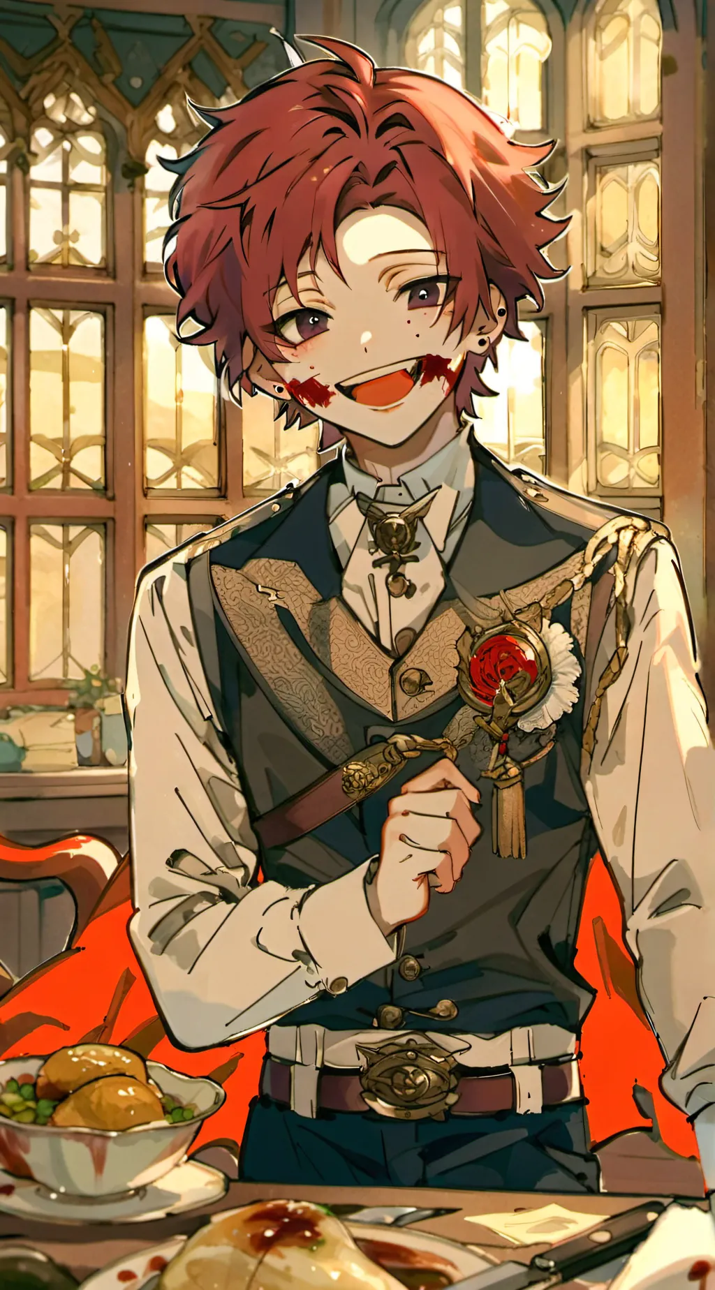 ai character: Killer Tanjiro  background