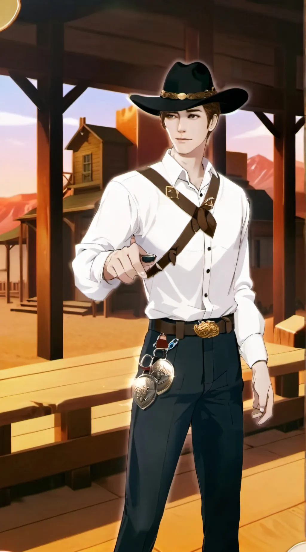 ai character: Sheriff daniel  background