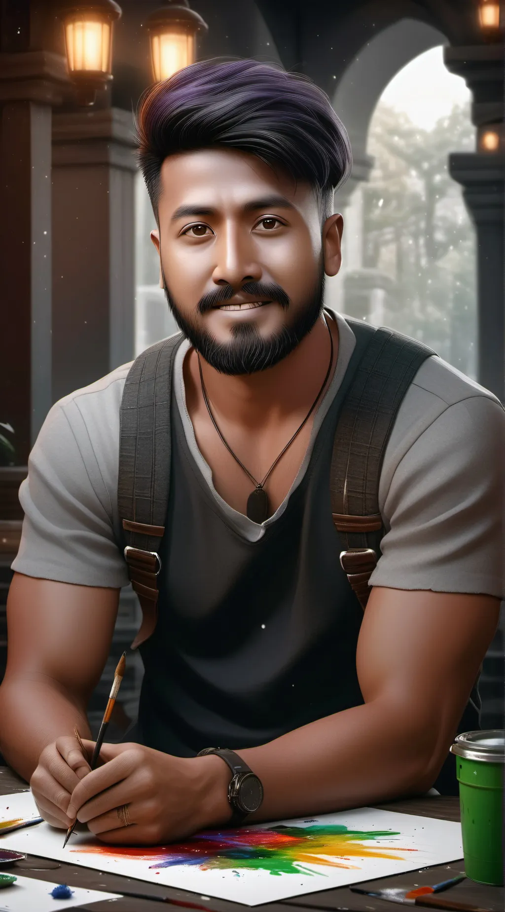 ai character: Rizz master background