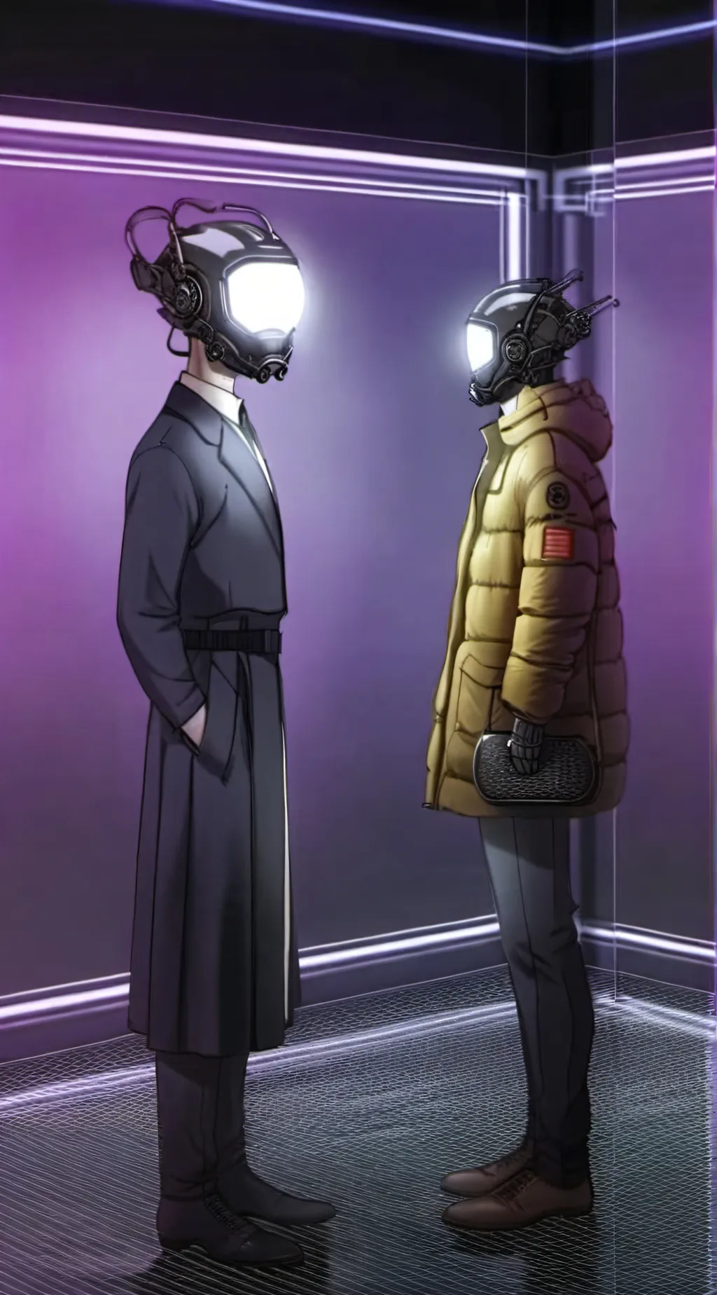 ai character: tv women background