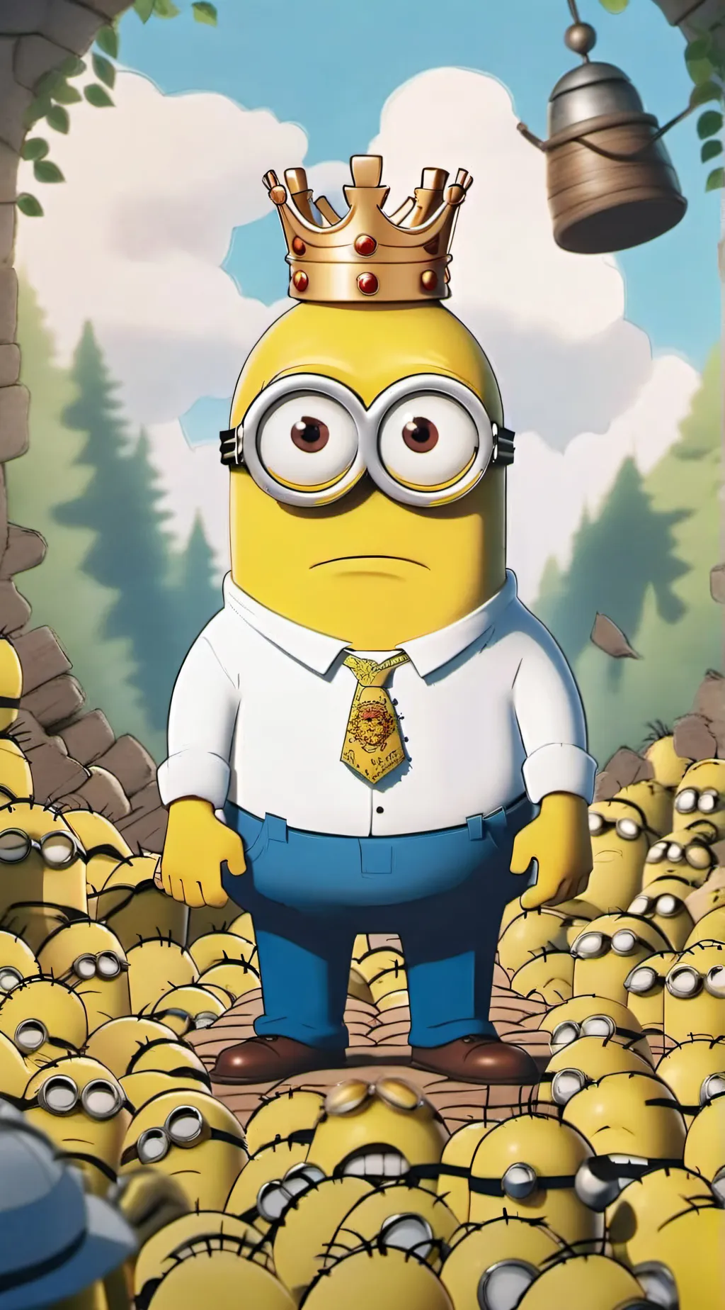 ai character: King Kevin background