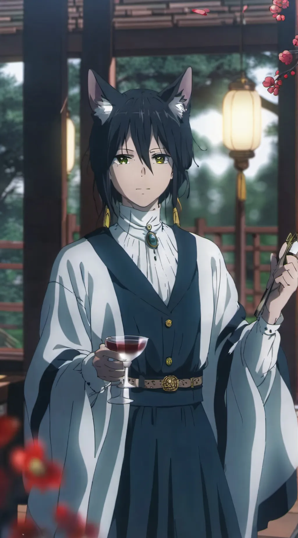 ai character: Tomioka gato background