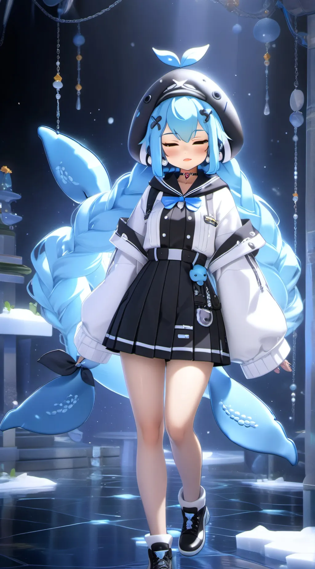 ai character: bao the whale background