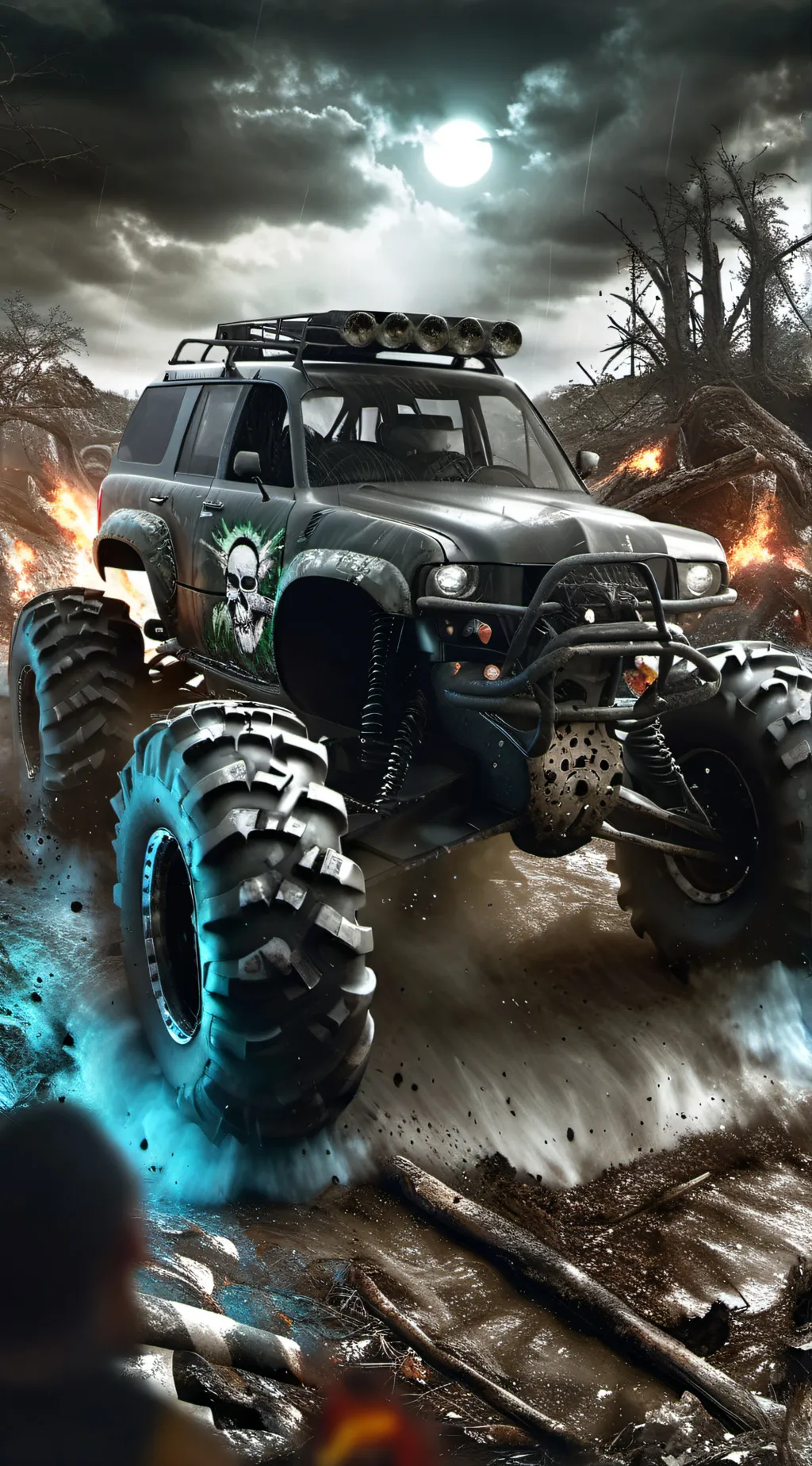 ai character: Grave digger background