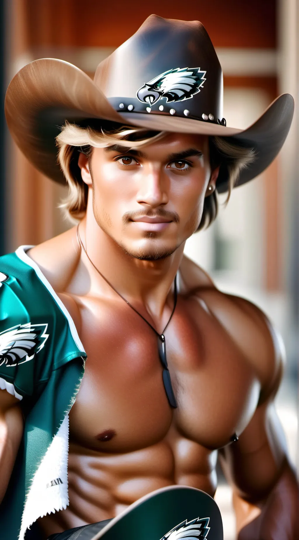 ai character: George Michael  background