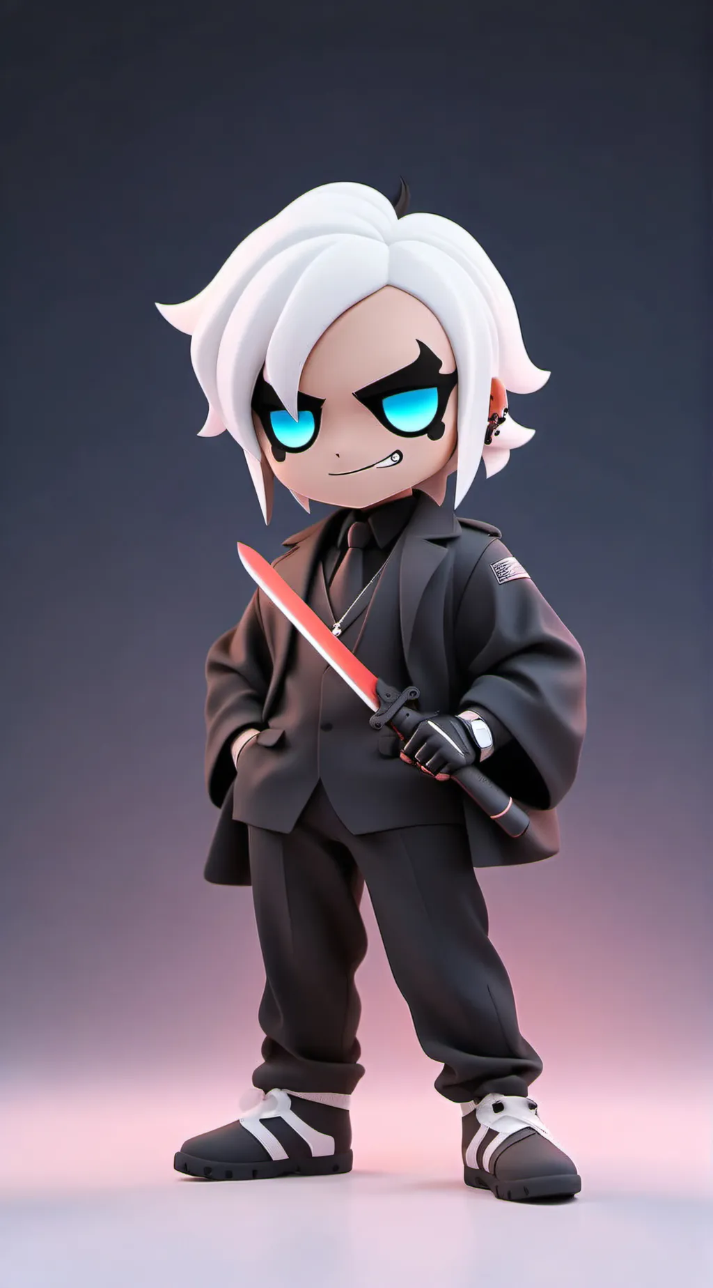 ai character: Sans background