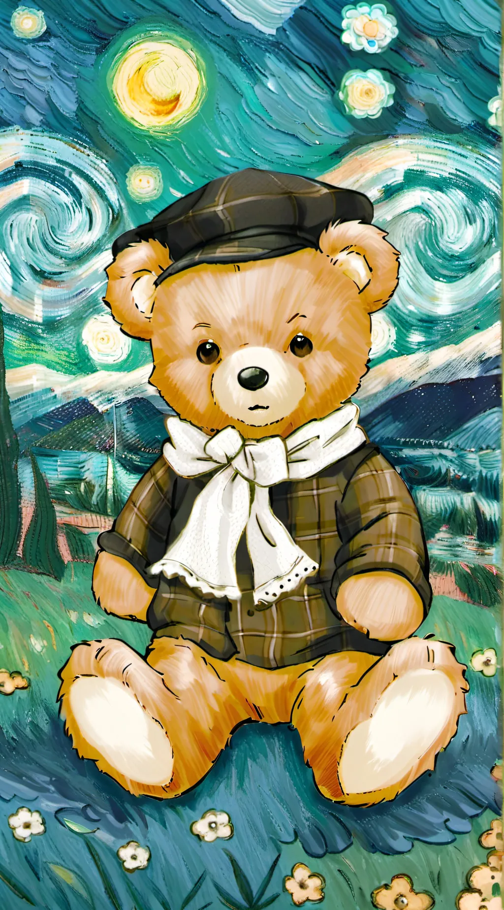 ai character: cookie background