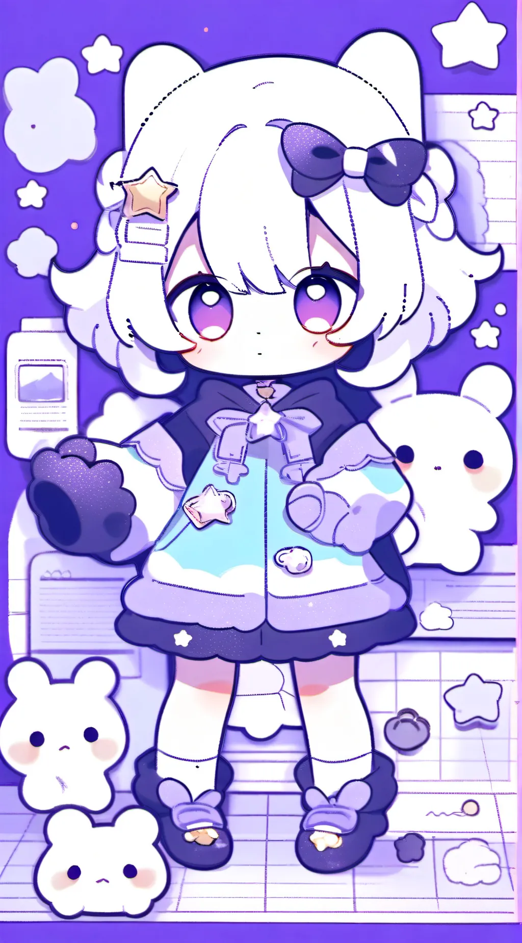 ai character: Dandys world  background