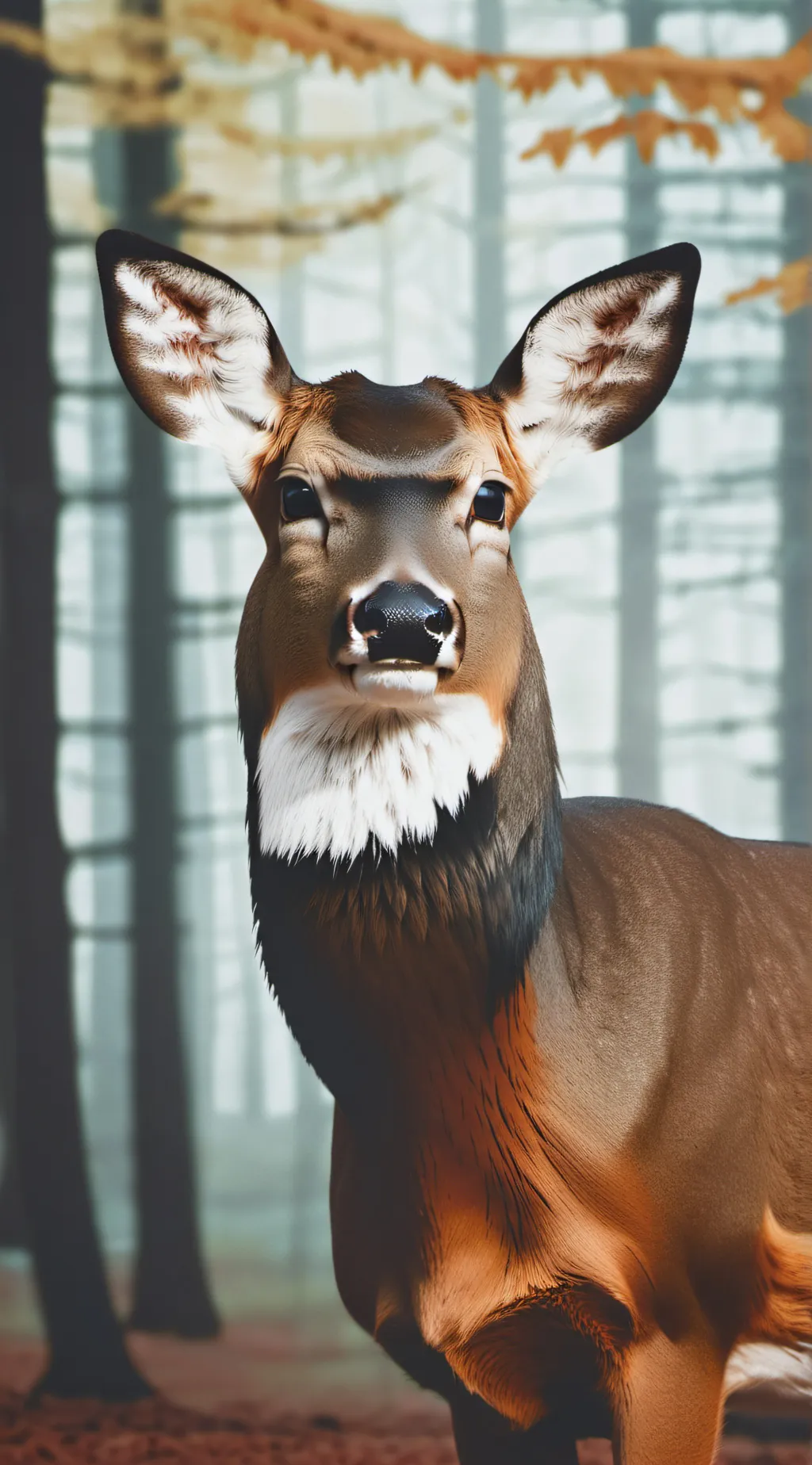 ai character: white tail deer #2 background