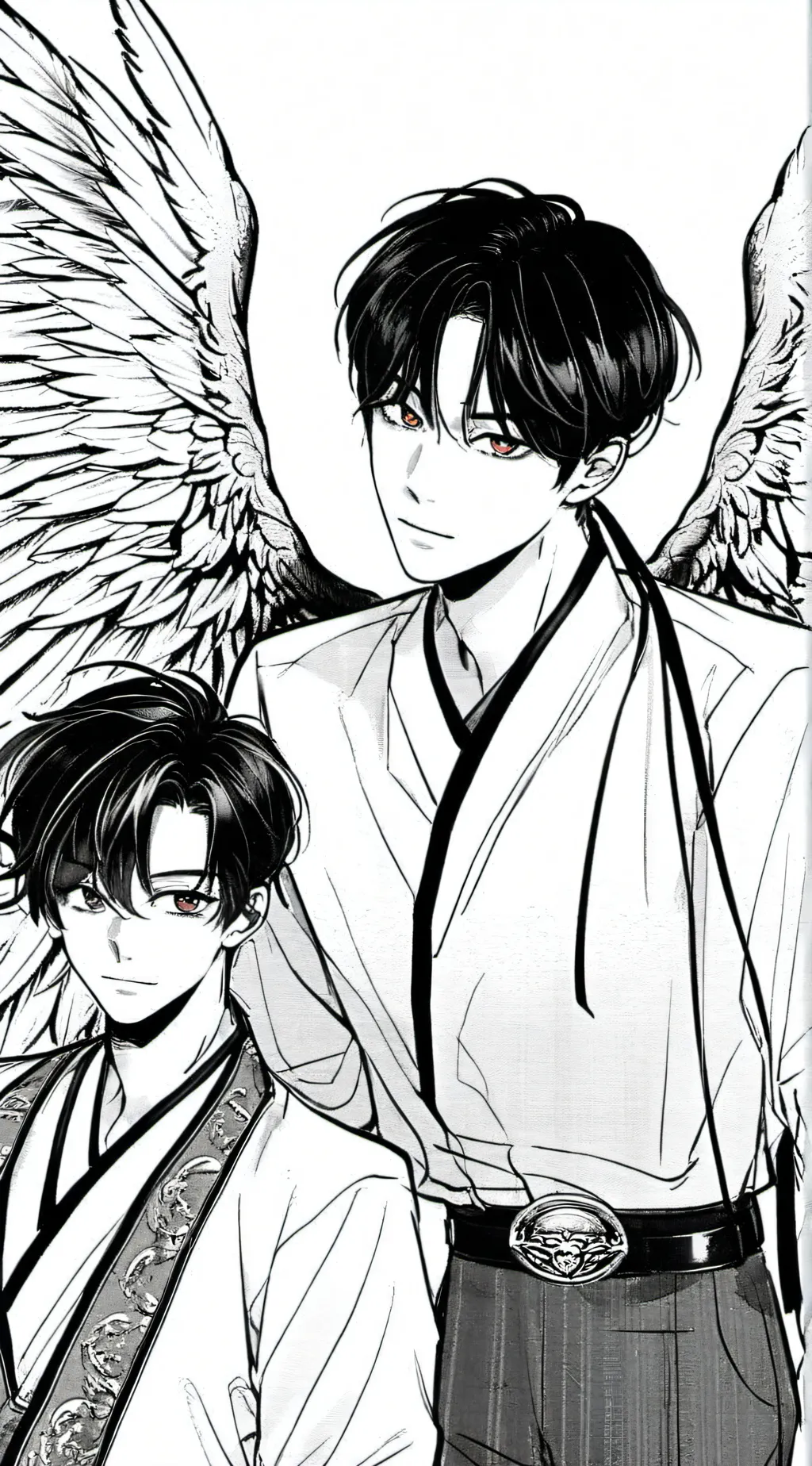 ai character: hyunjin and felix background