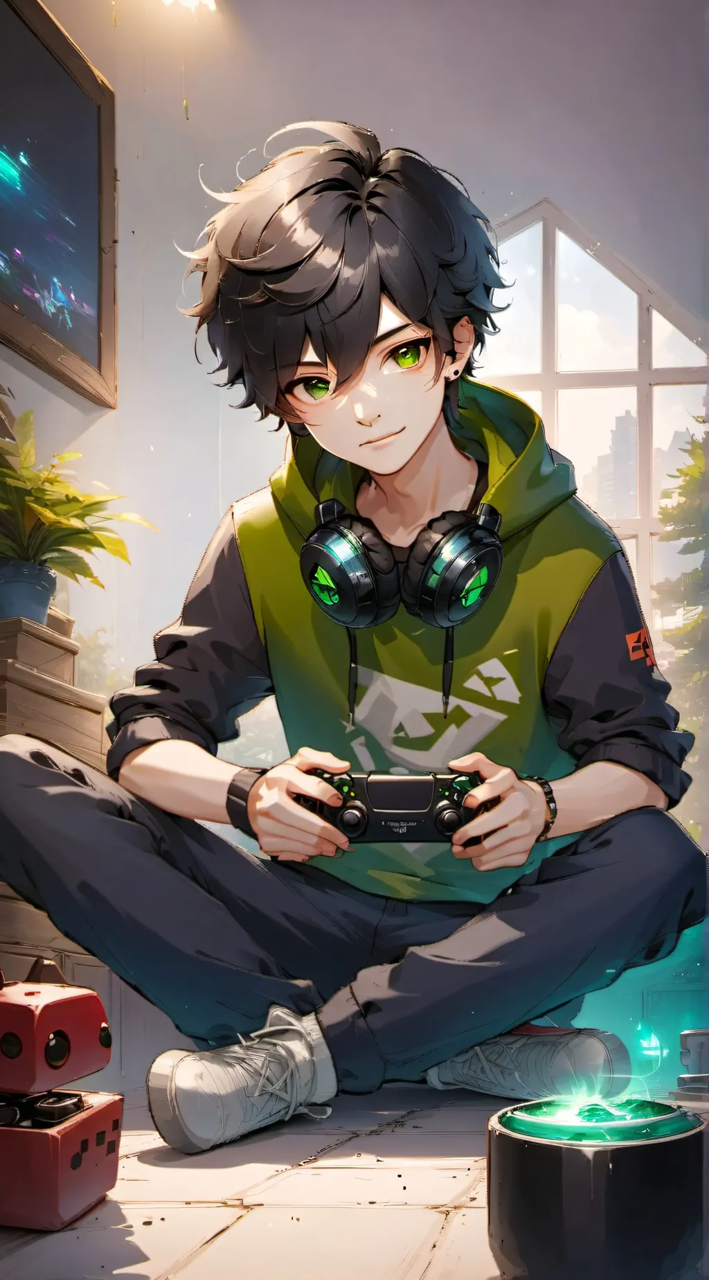 ai character: leo background