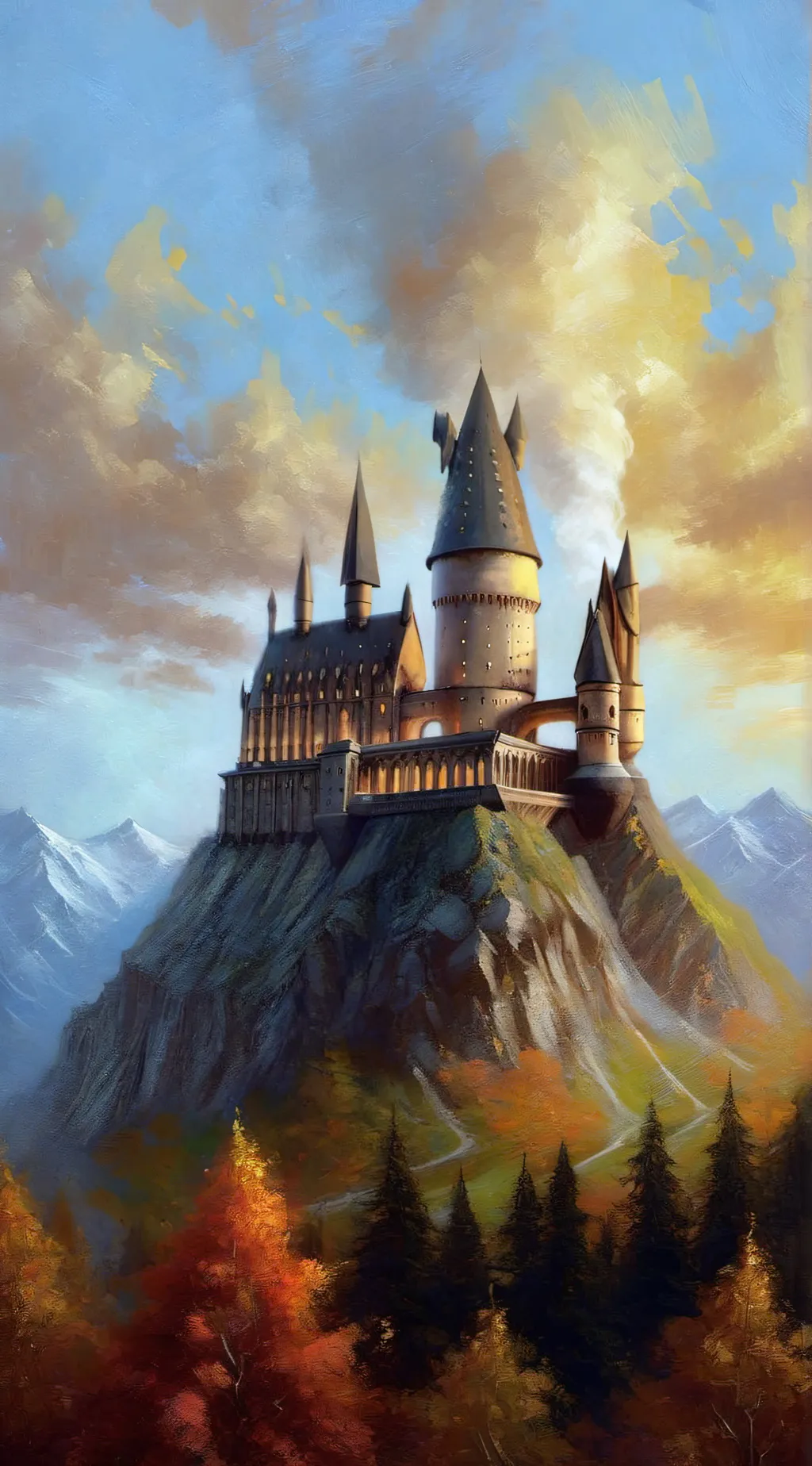 ai character: Hogwarts🌻 background