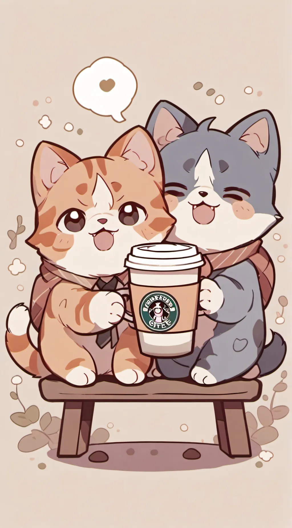 ai character: frowning critters background