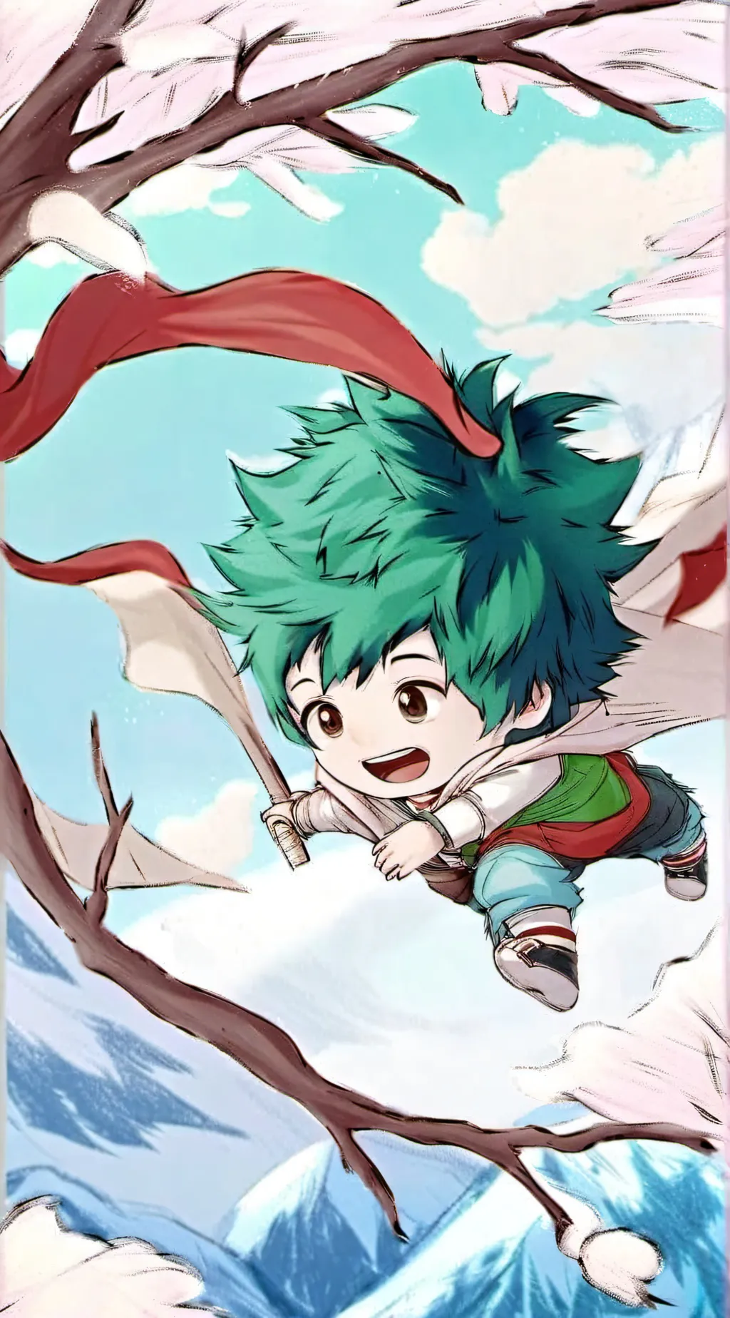 ai character: baby deku background