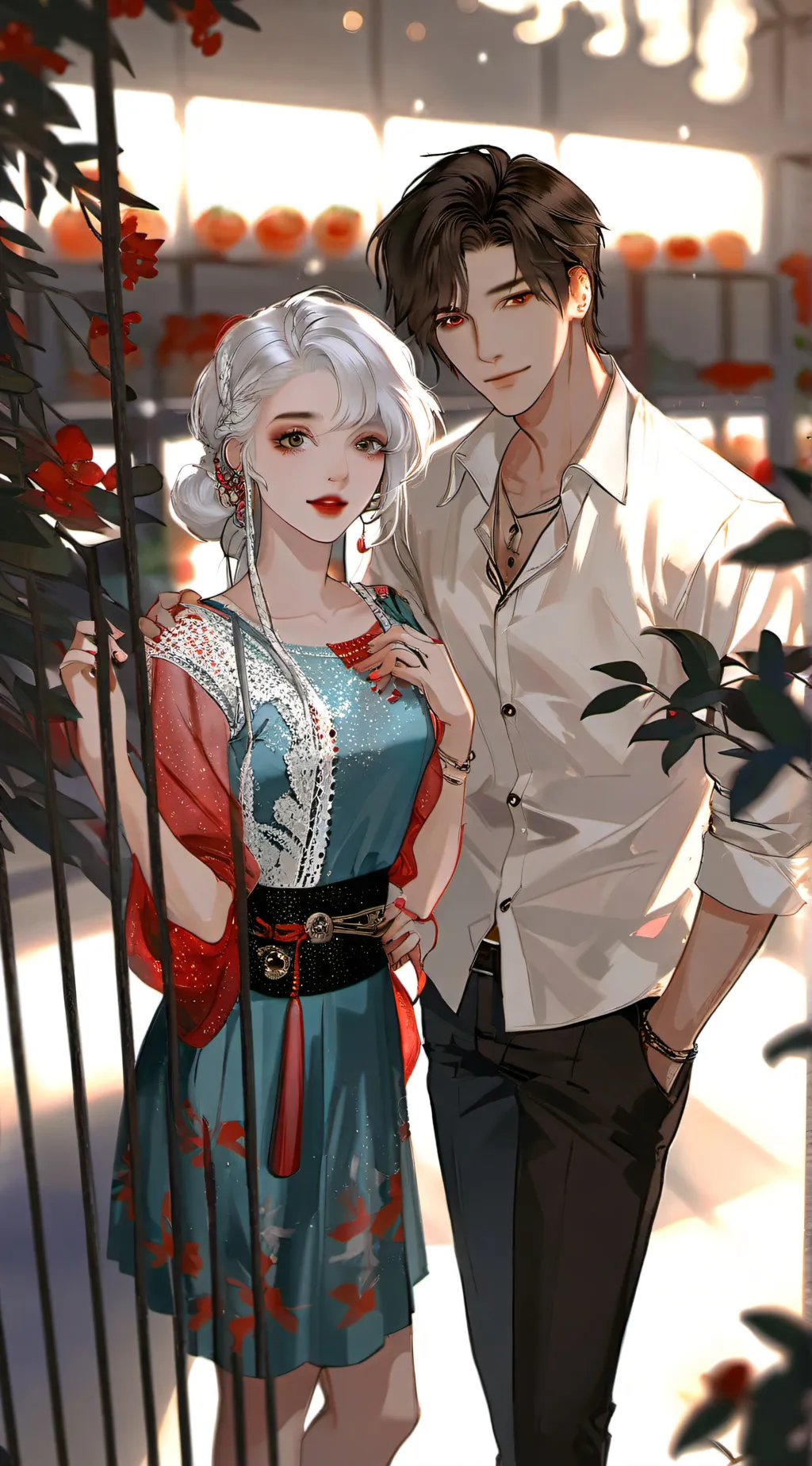 ai character: pet store background