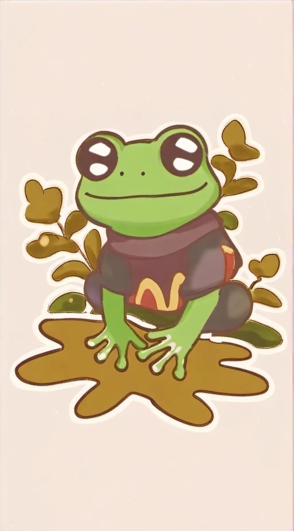 ai character: Miss frog background