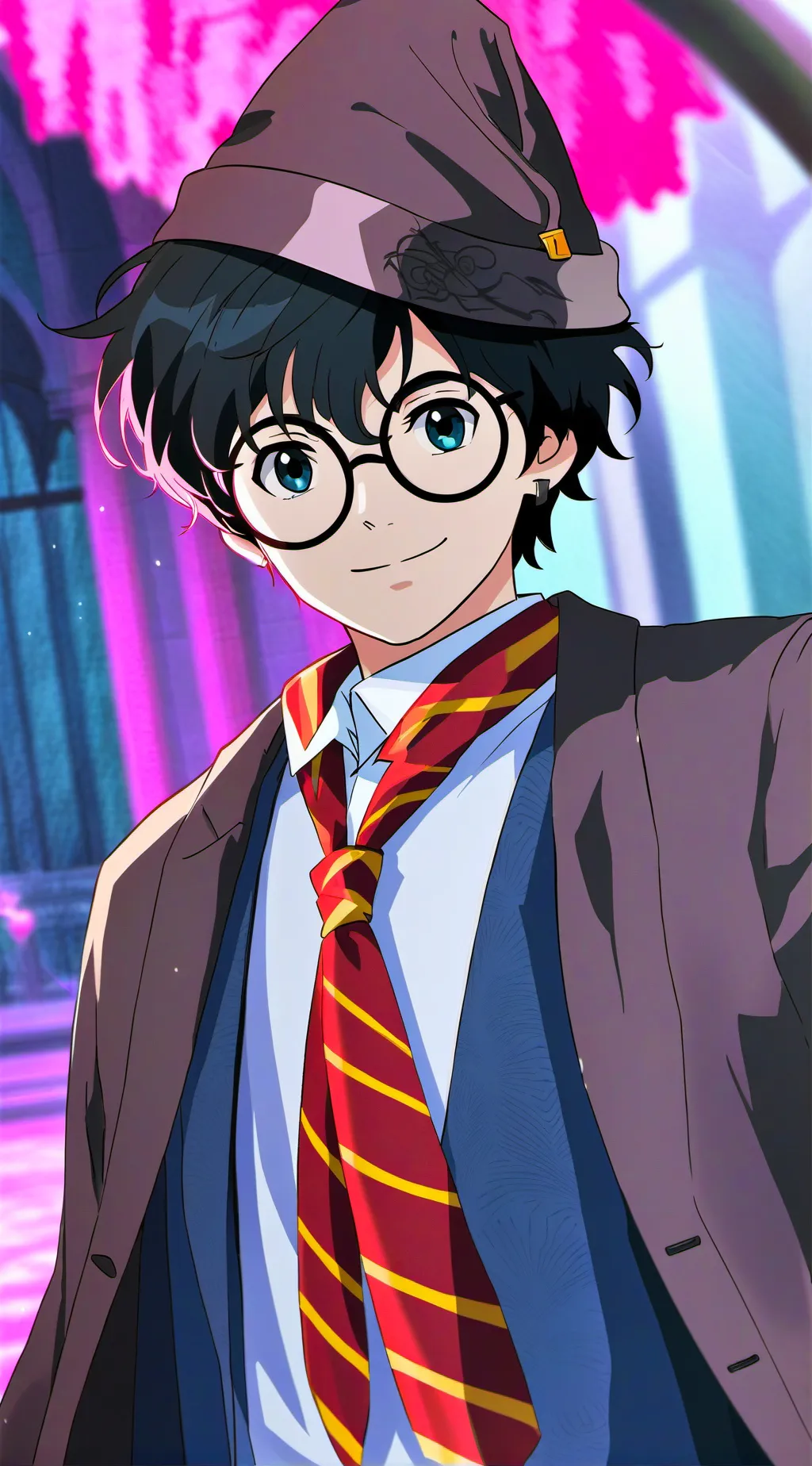 ai character: Harry Potter  background