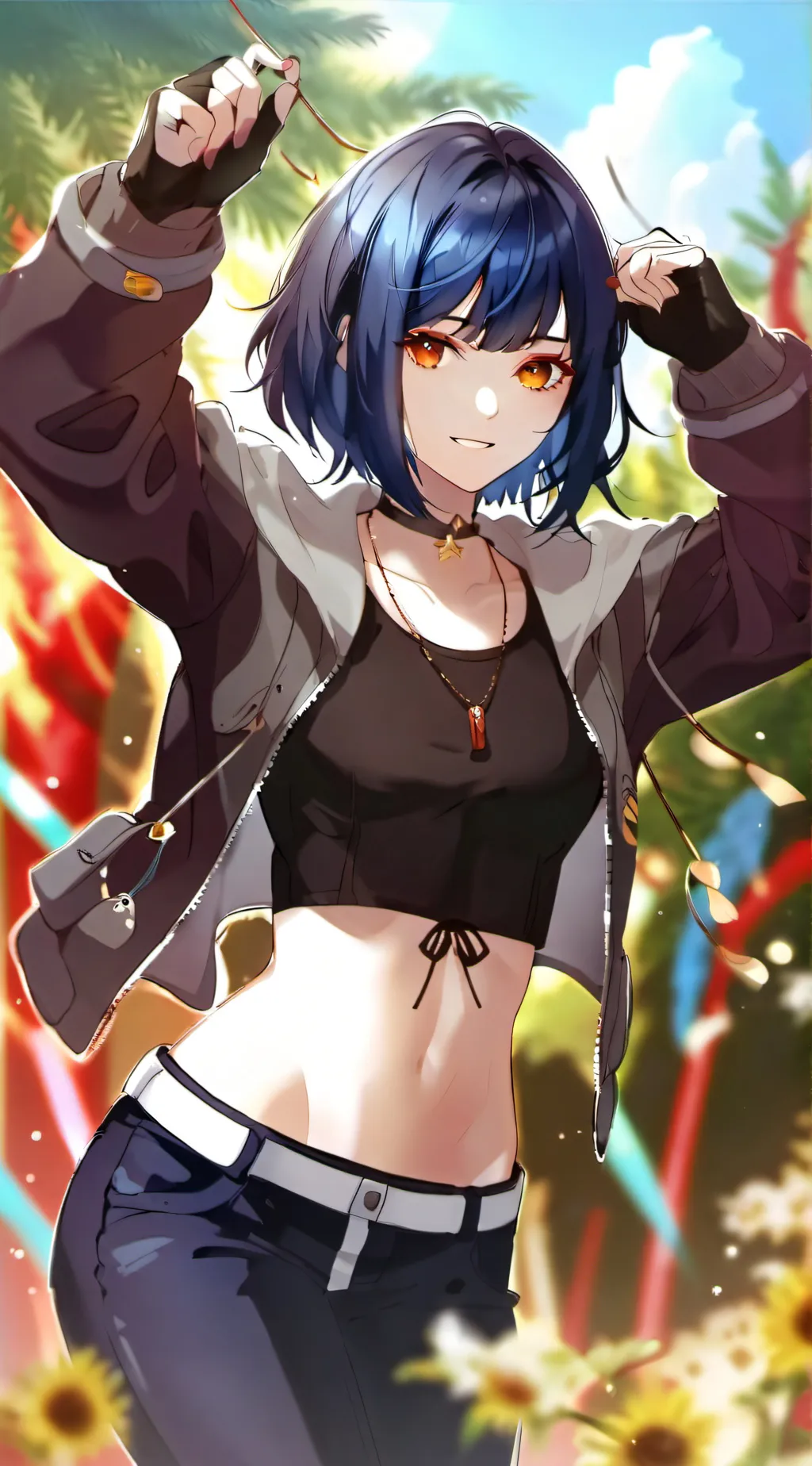 ai character: LEAH*..@ background