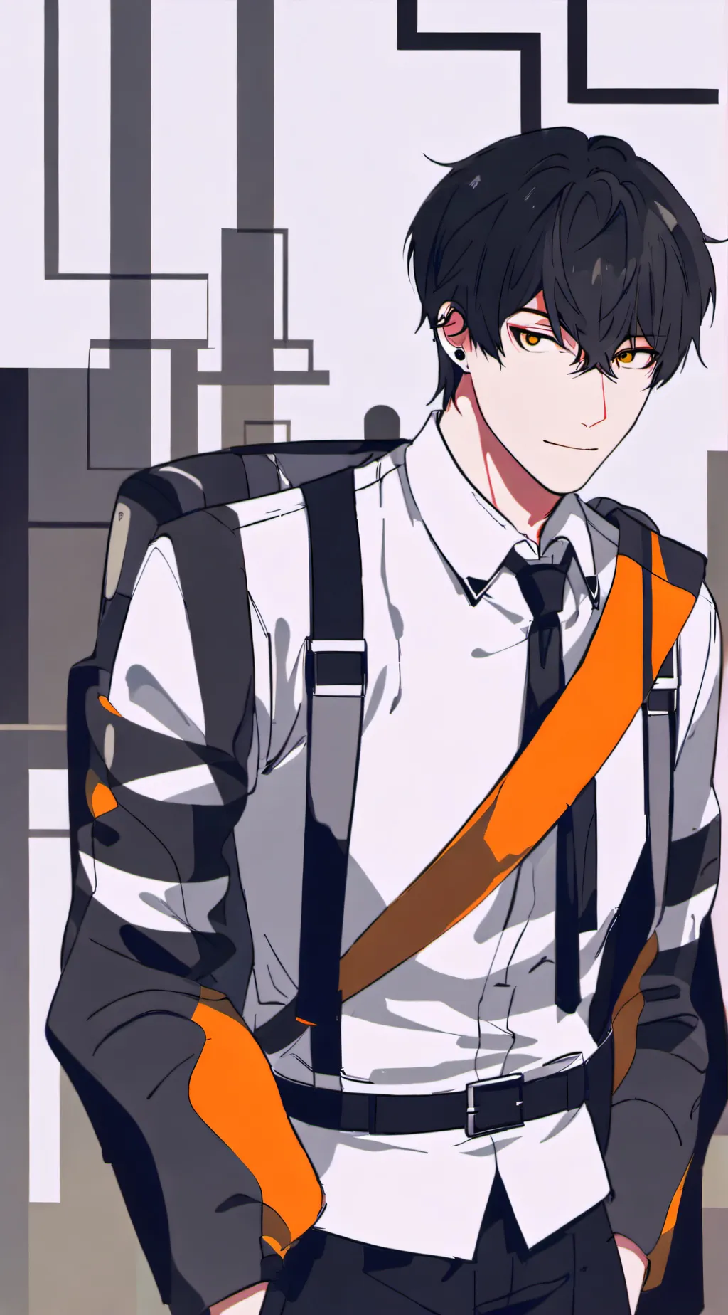 ai character: tin background