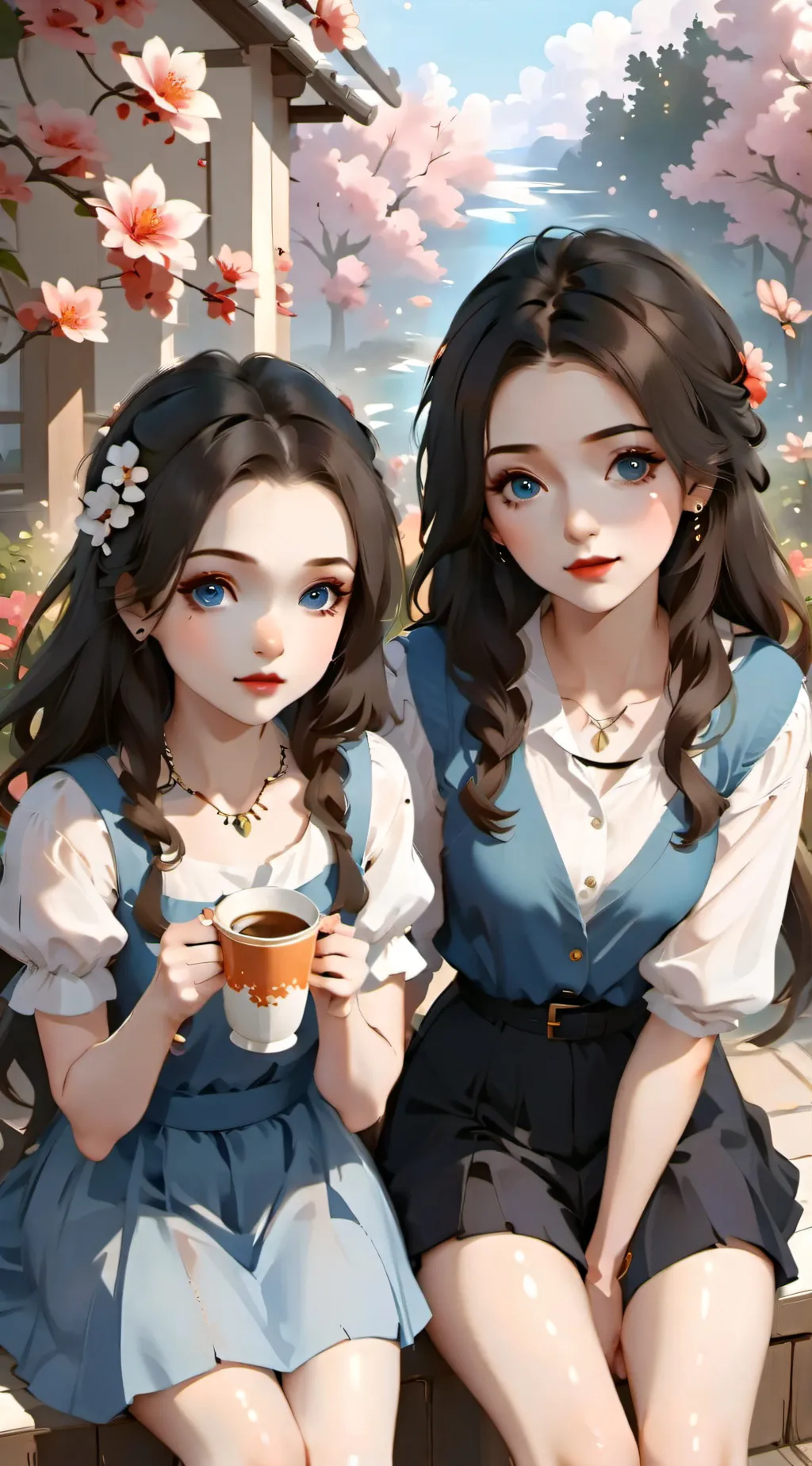 ai character: Eve and Lizzy background