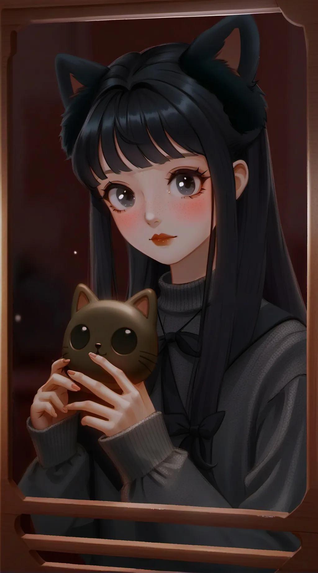 ai character: Komi  background