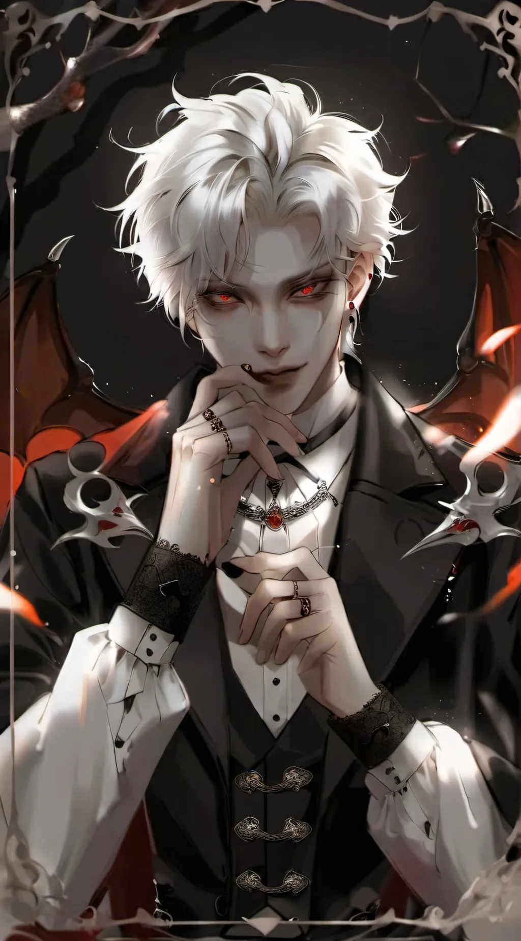 ai character: Leon and Soran🖤 background