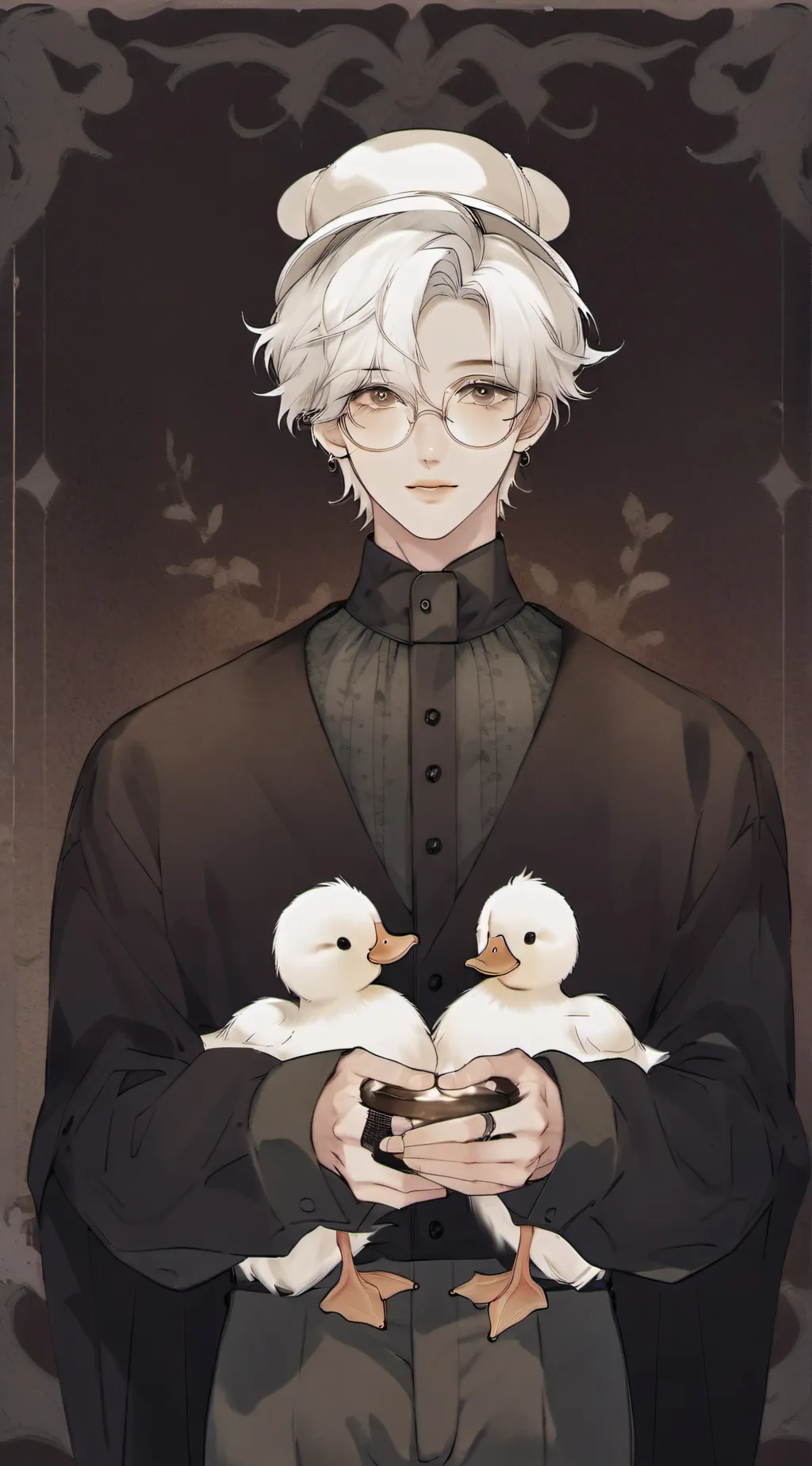 ai character: Rubber ducks background