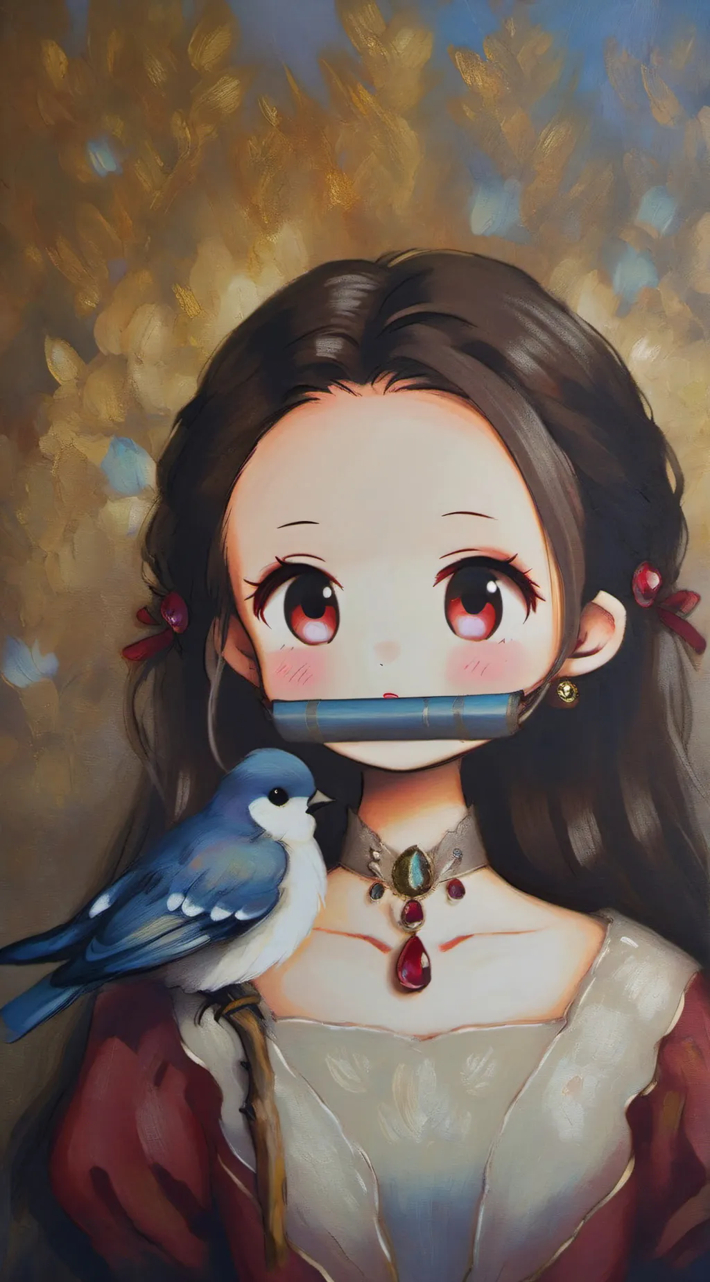 ai character: Nezuko  background
