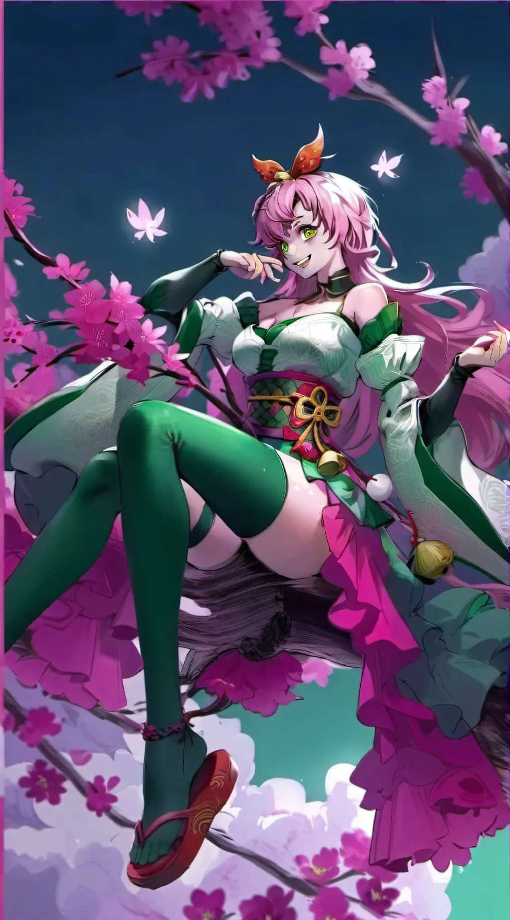 ai character: Sakura Hano background