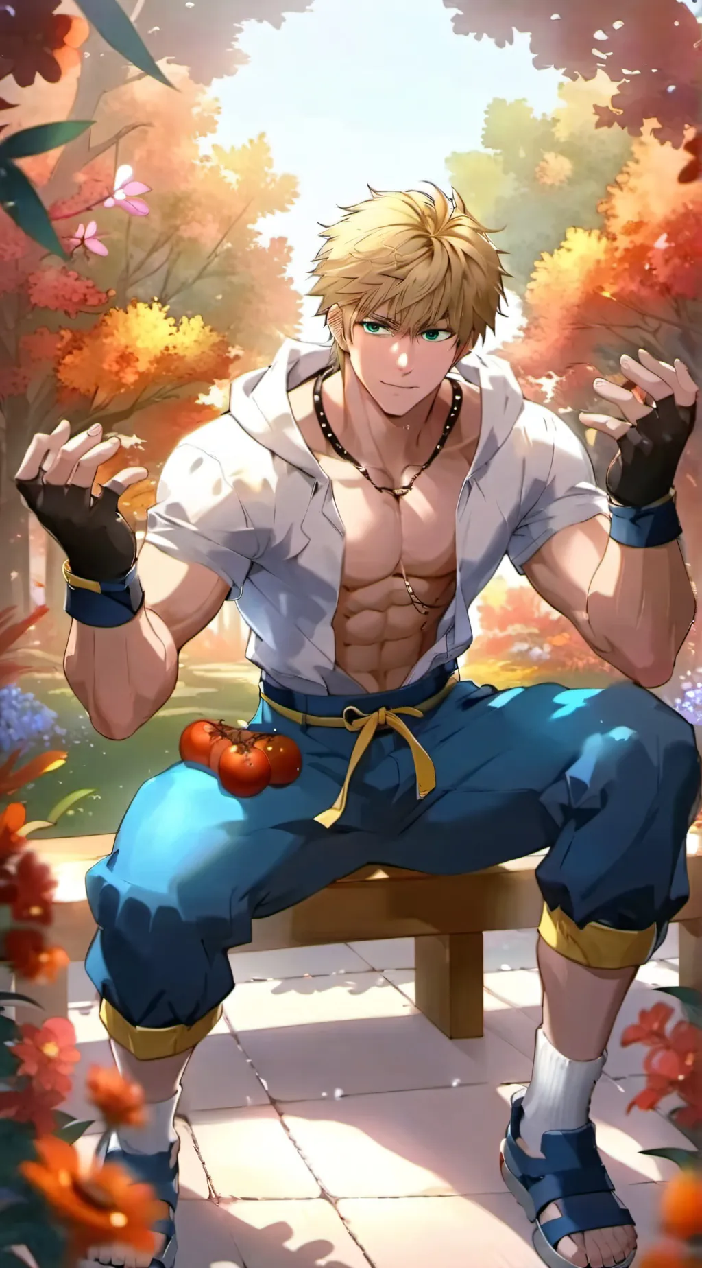 ai character: Light background