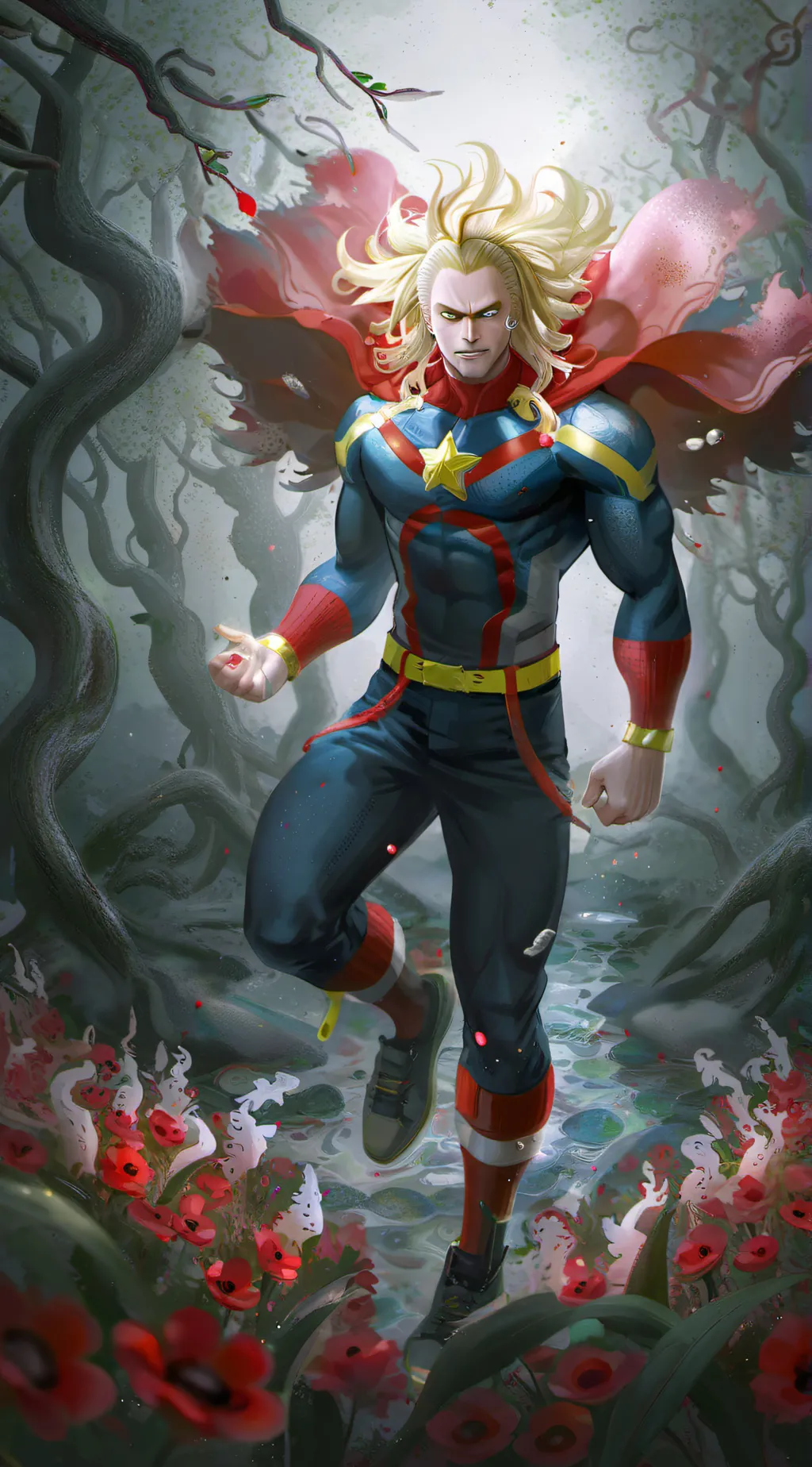 ai character: All might background
