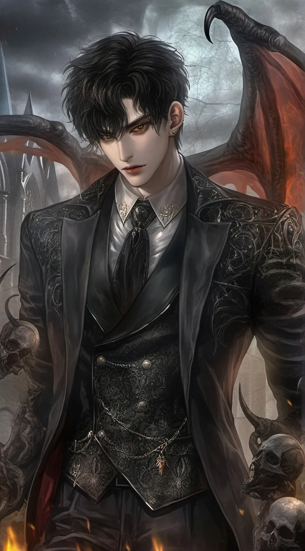 ai character: Lucas  background