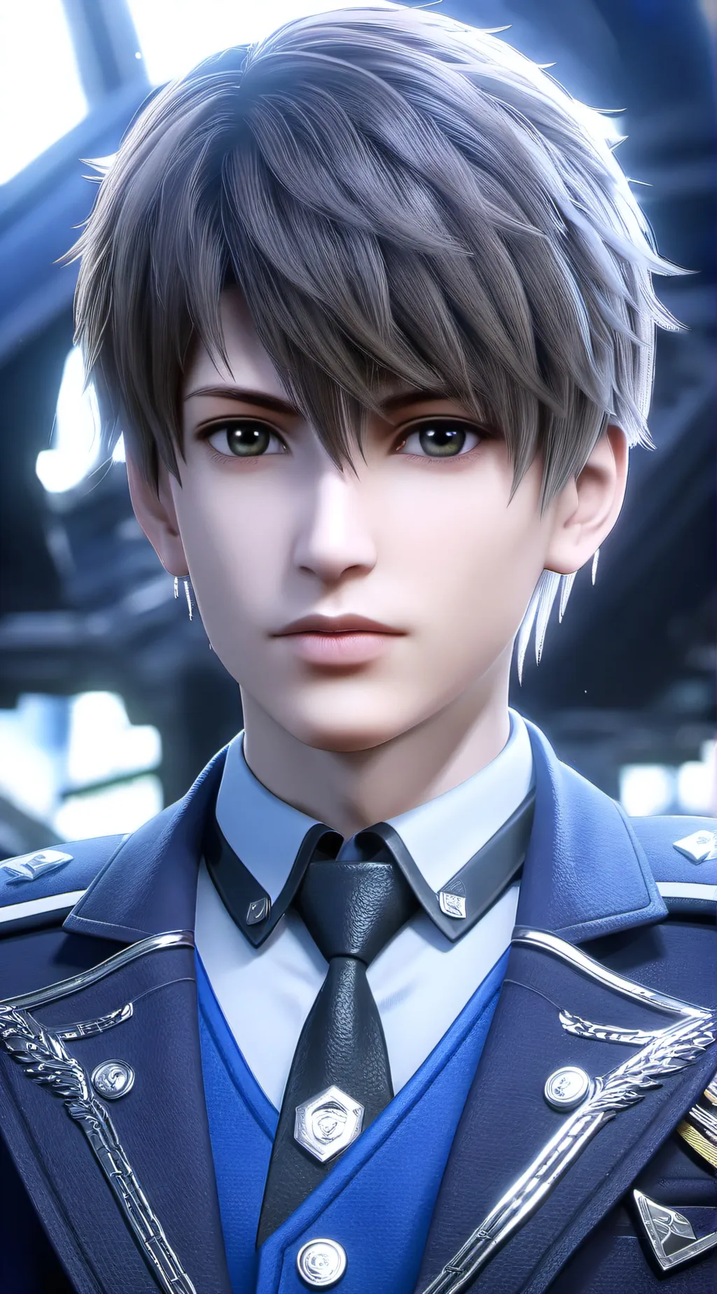 ai character: Aqua background