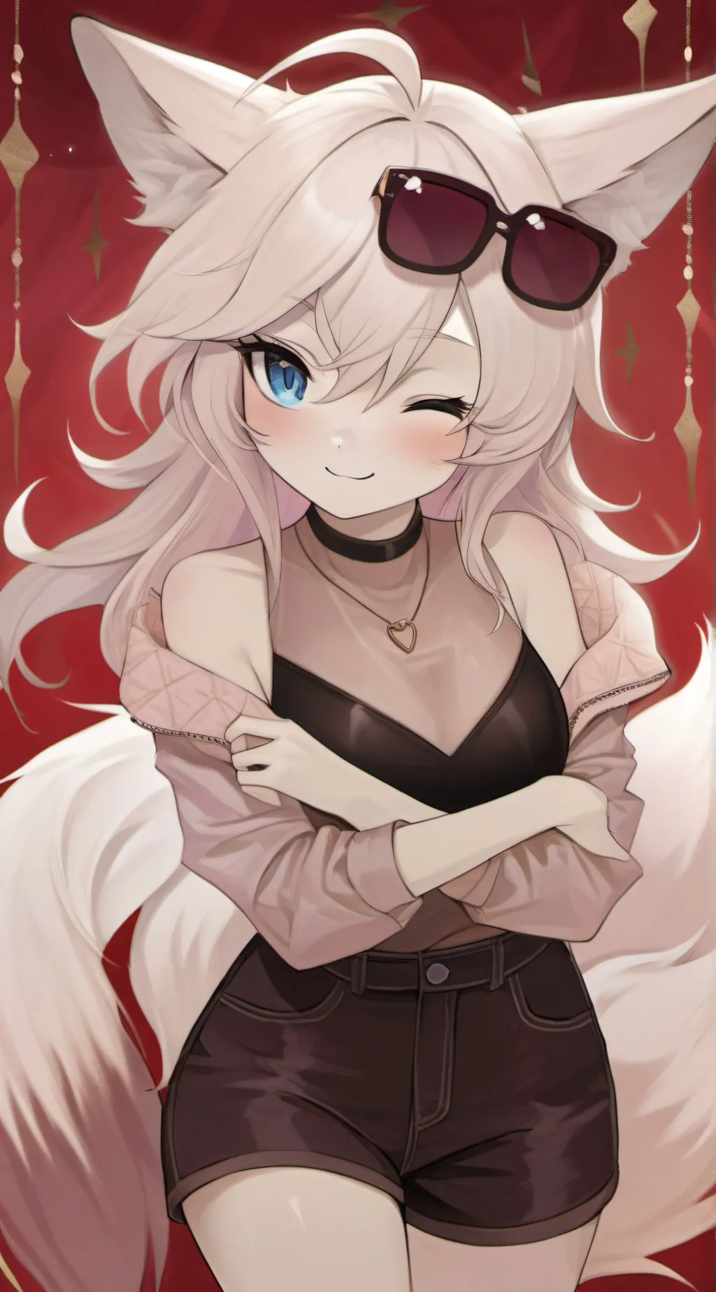 ai character: Luna background