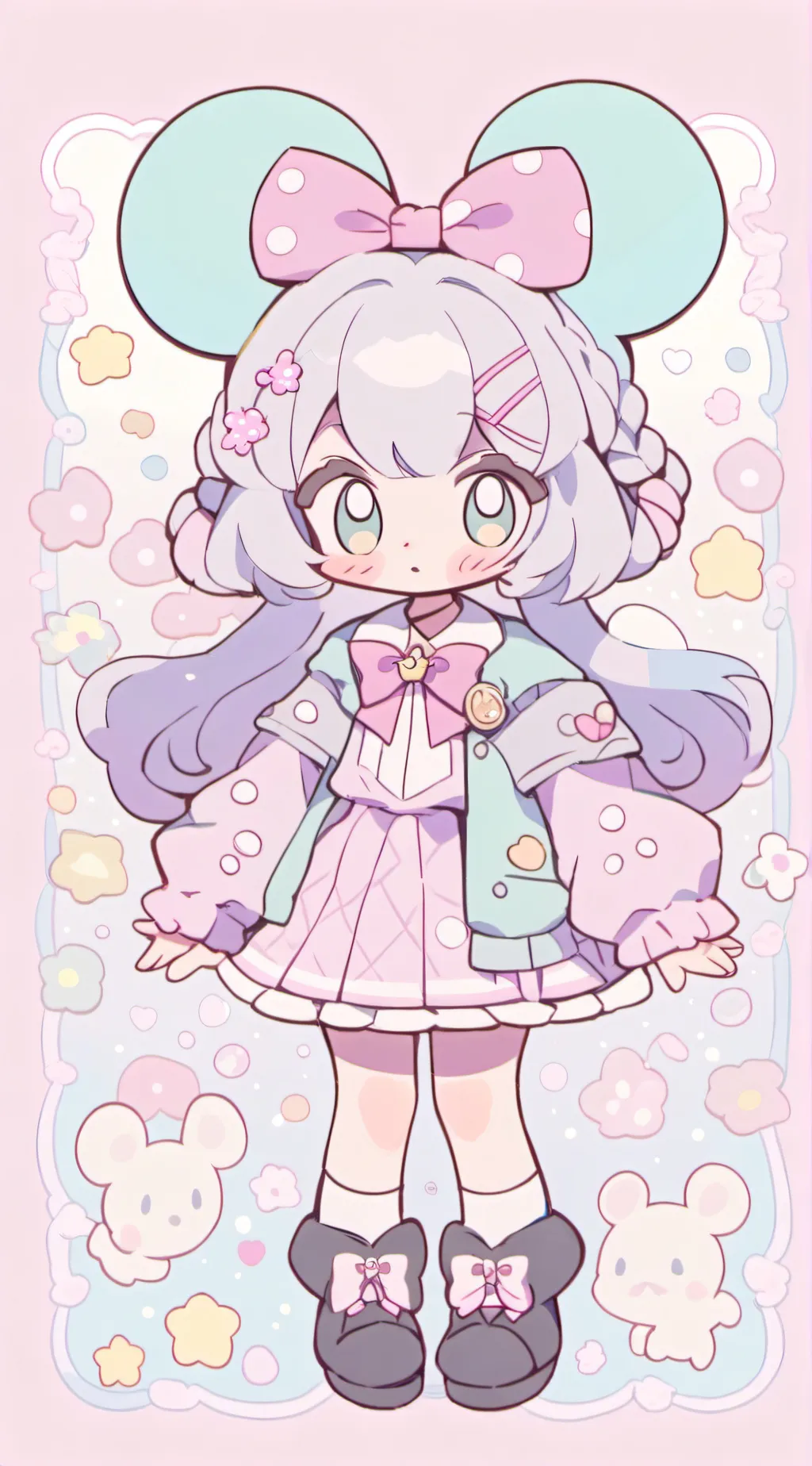 ai character: Minnie Mouse background