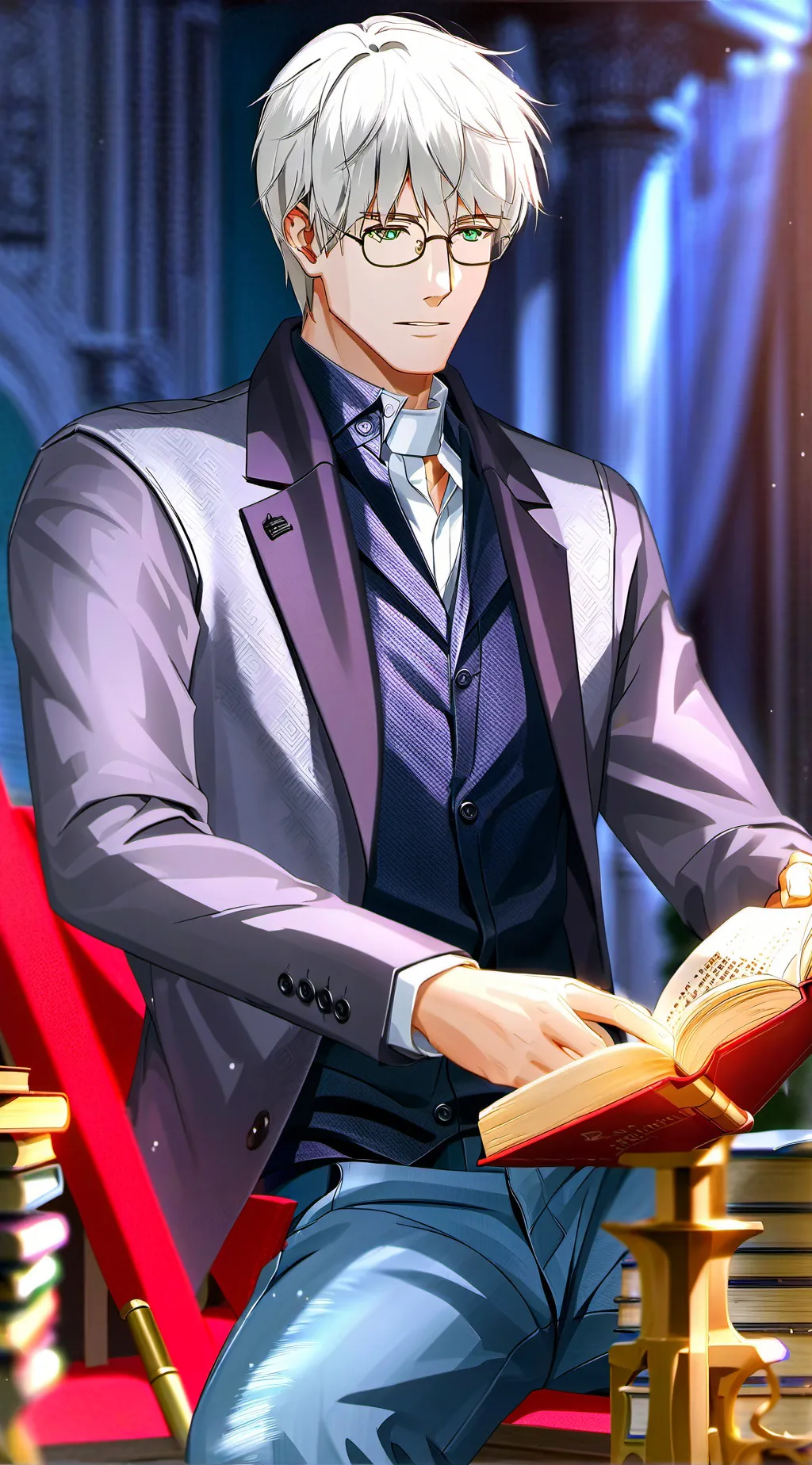 ai character: Patrick  background