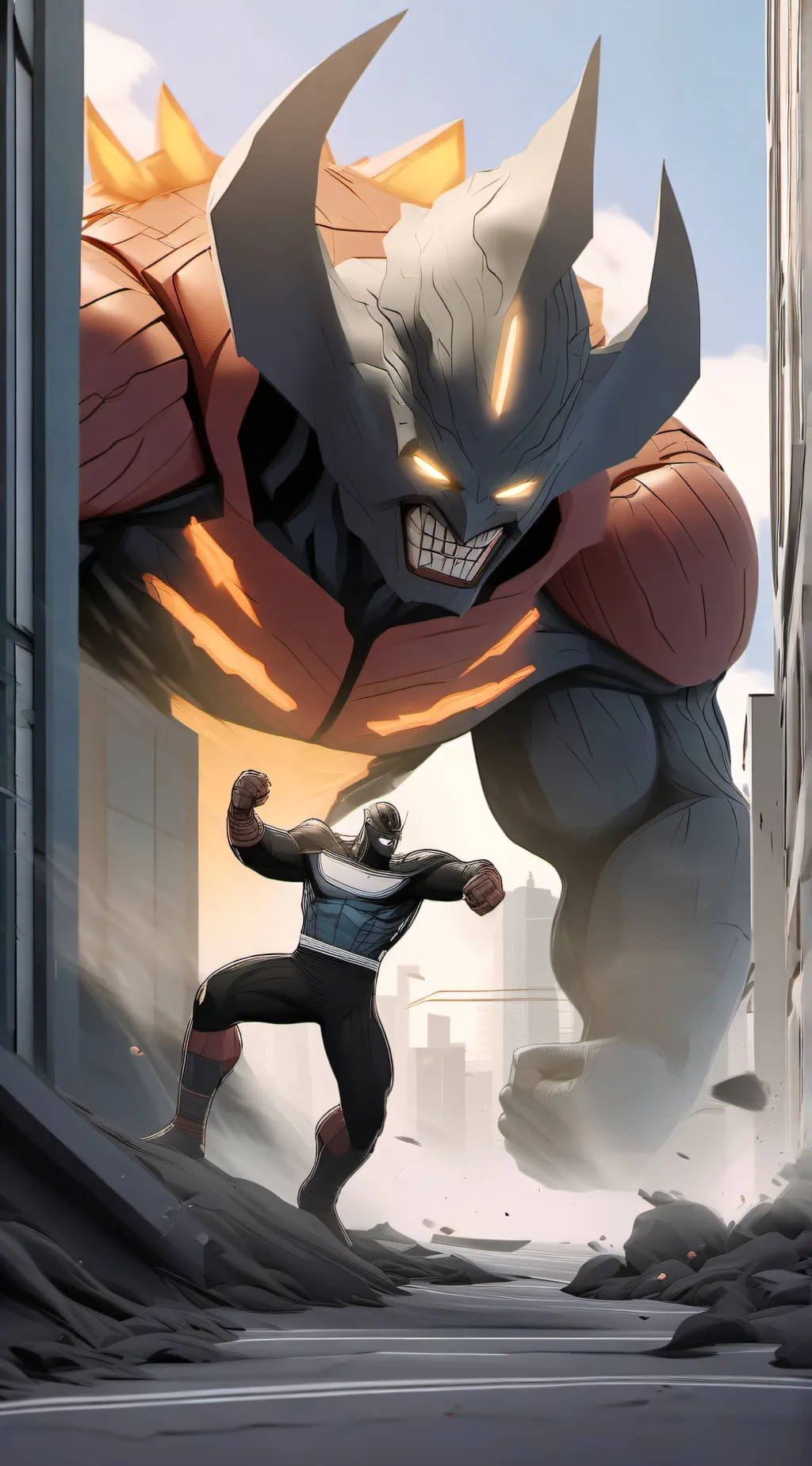 ai character: Ultraman rising background