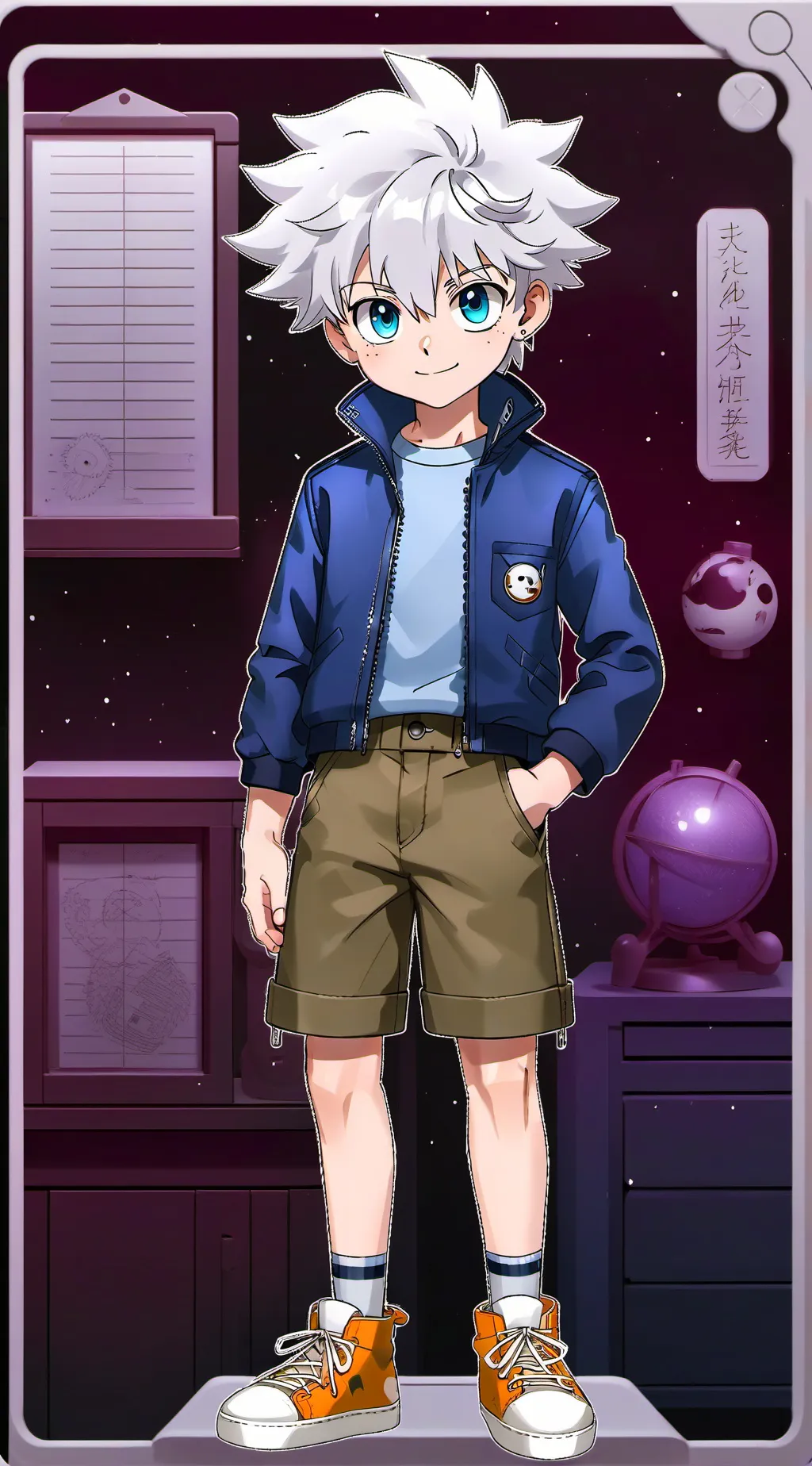 ai character: Killua Zoldyck🤙 background