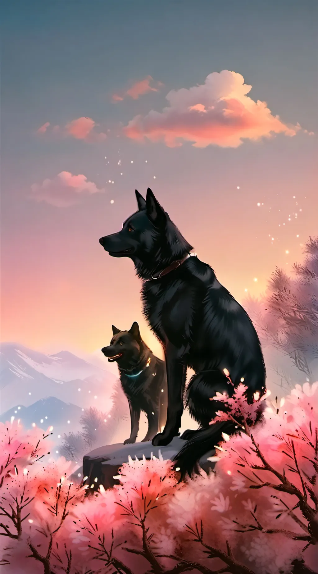 ai character: Smiling critters background