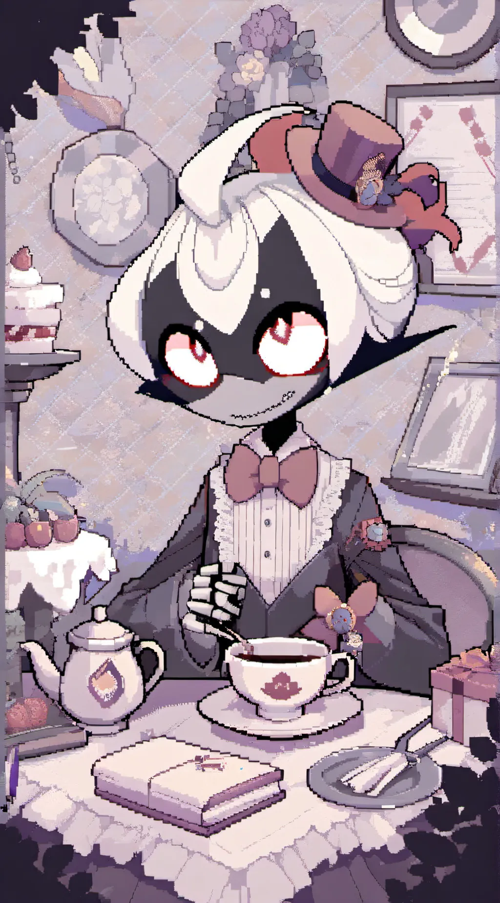 ai character: Hazbin hotel background