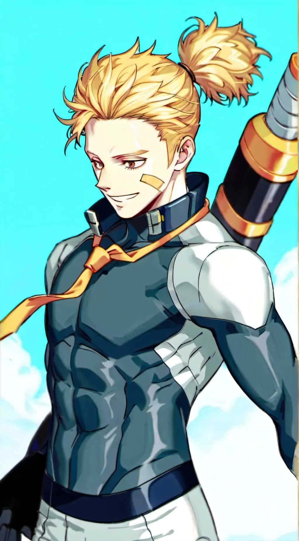 ai character: Present mics sib background