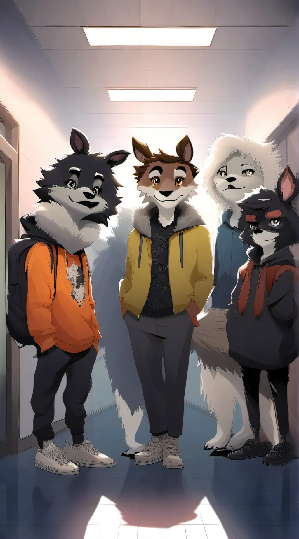 ai character: The Furry College background