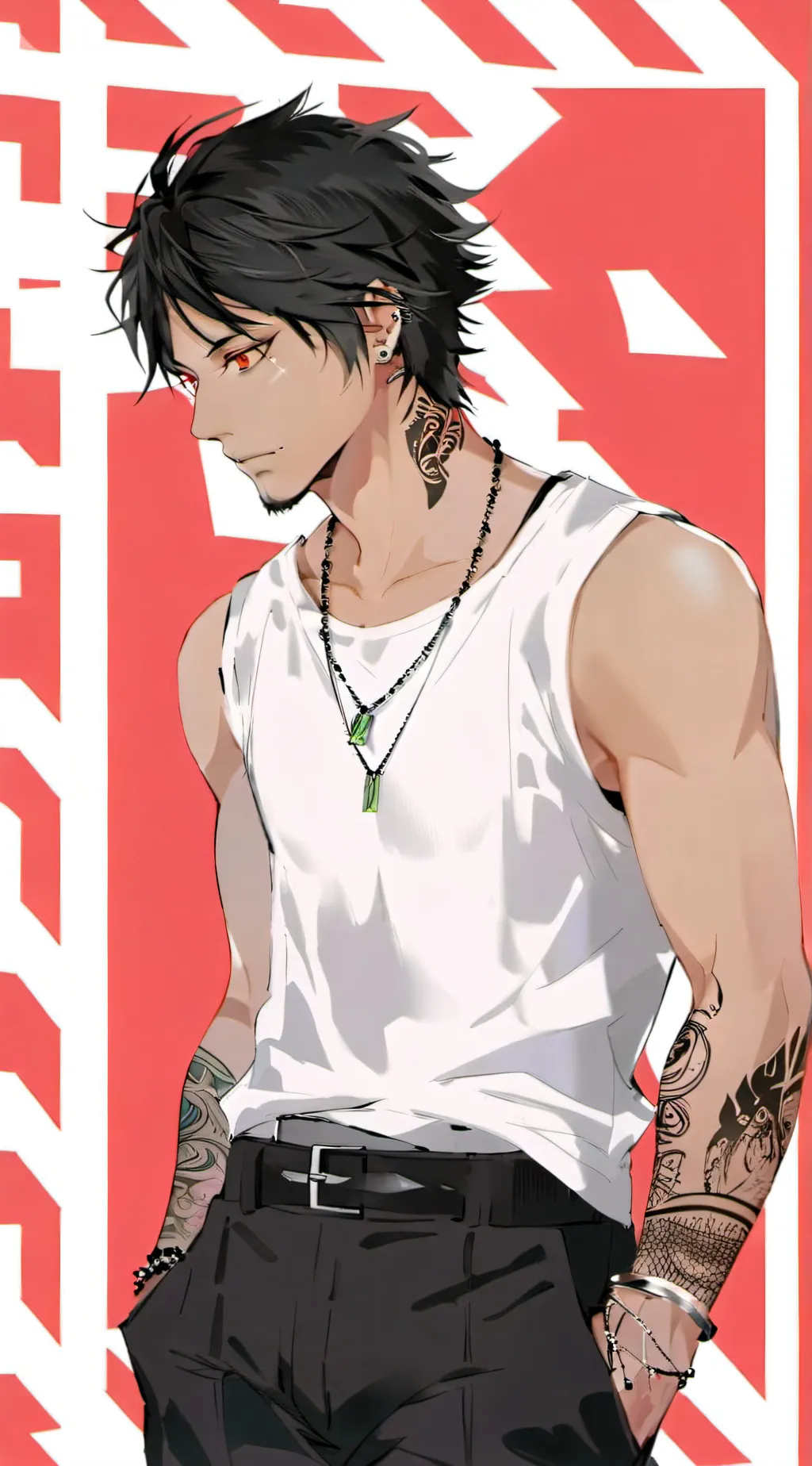ai character: Aizawa/ Emo man background