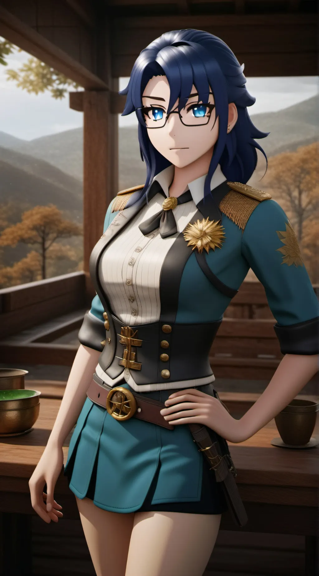 ai character: Aoi Ryugoku  background