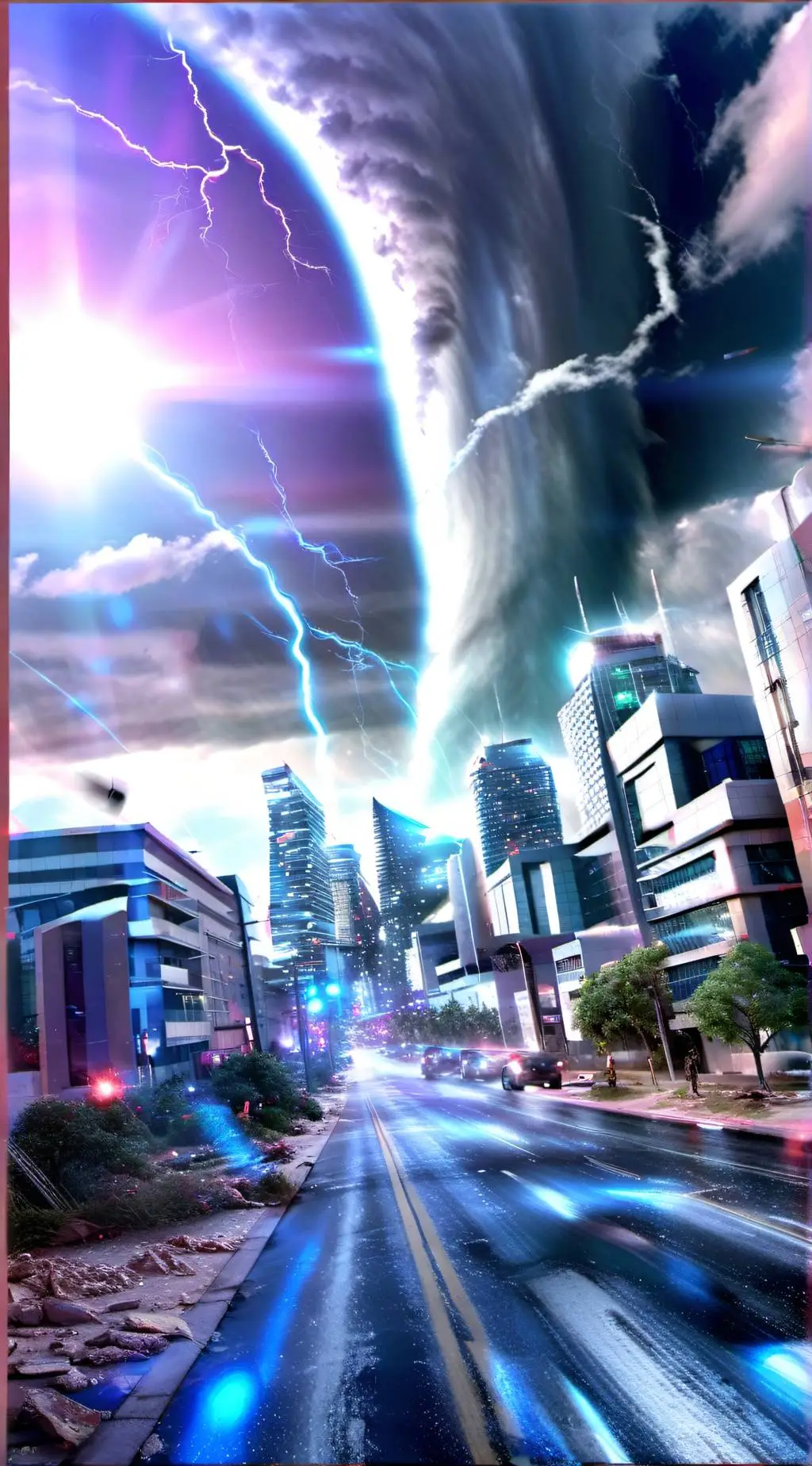 ai character: HH EF5 tornado background