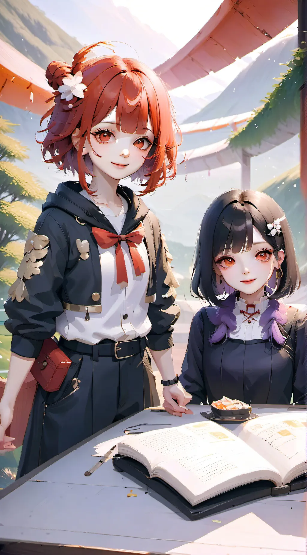 ai character: momoxjirouxmina background