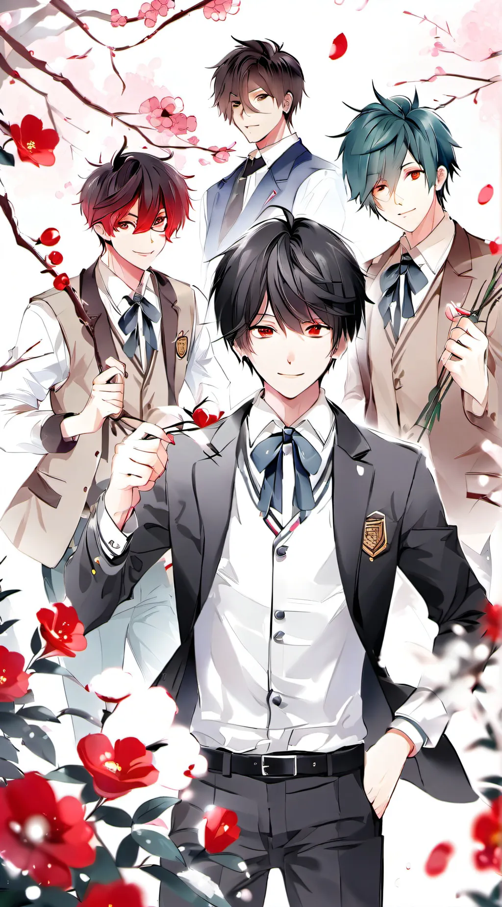 ai character: James,Ian,Mike,Tom background