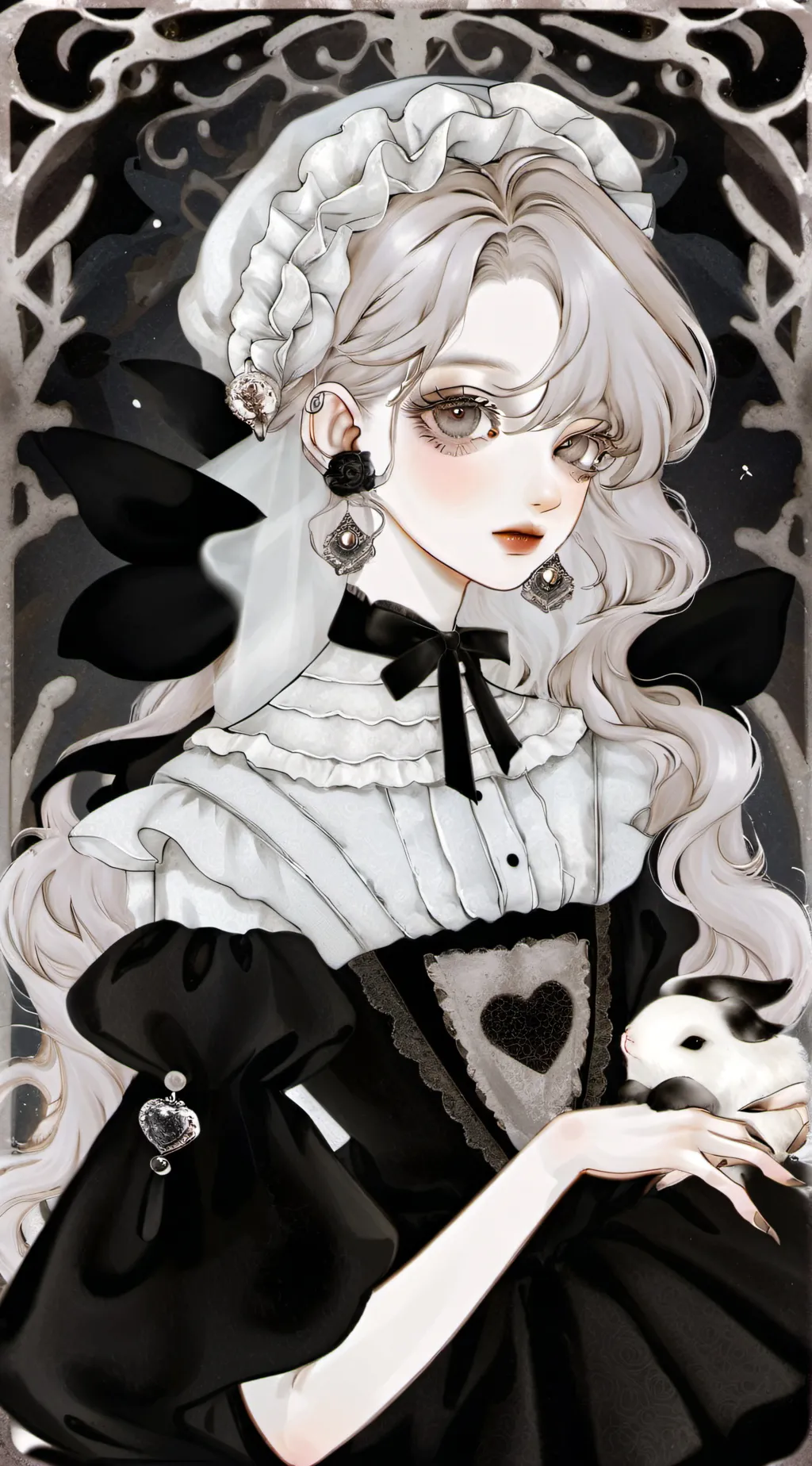 ai character: 🖤Bliss🤍 background