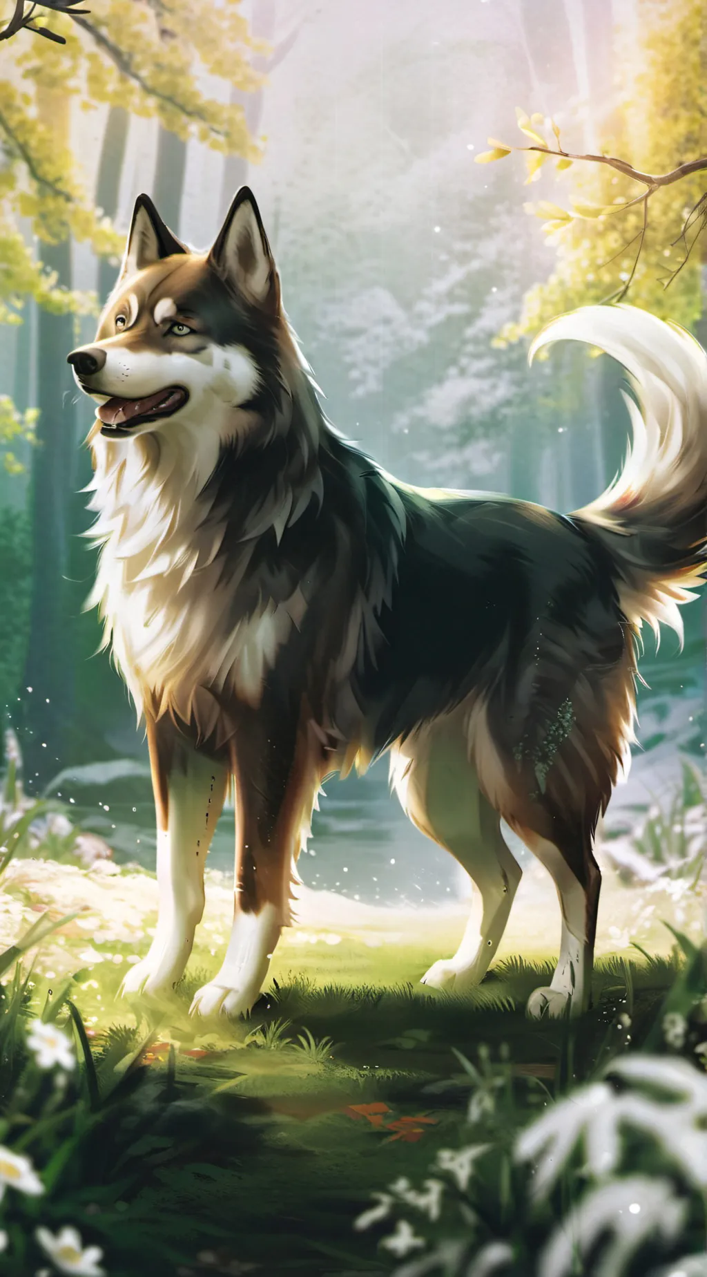 ai character: Mha crop top background